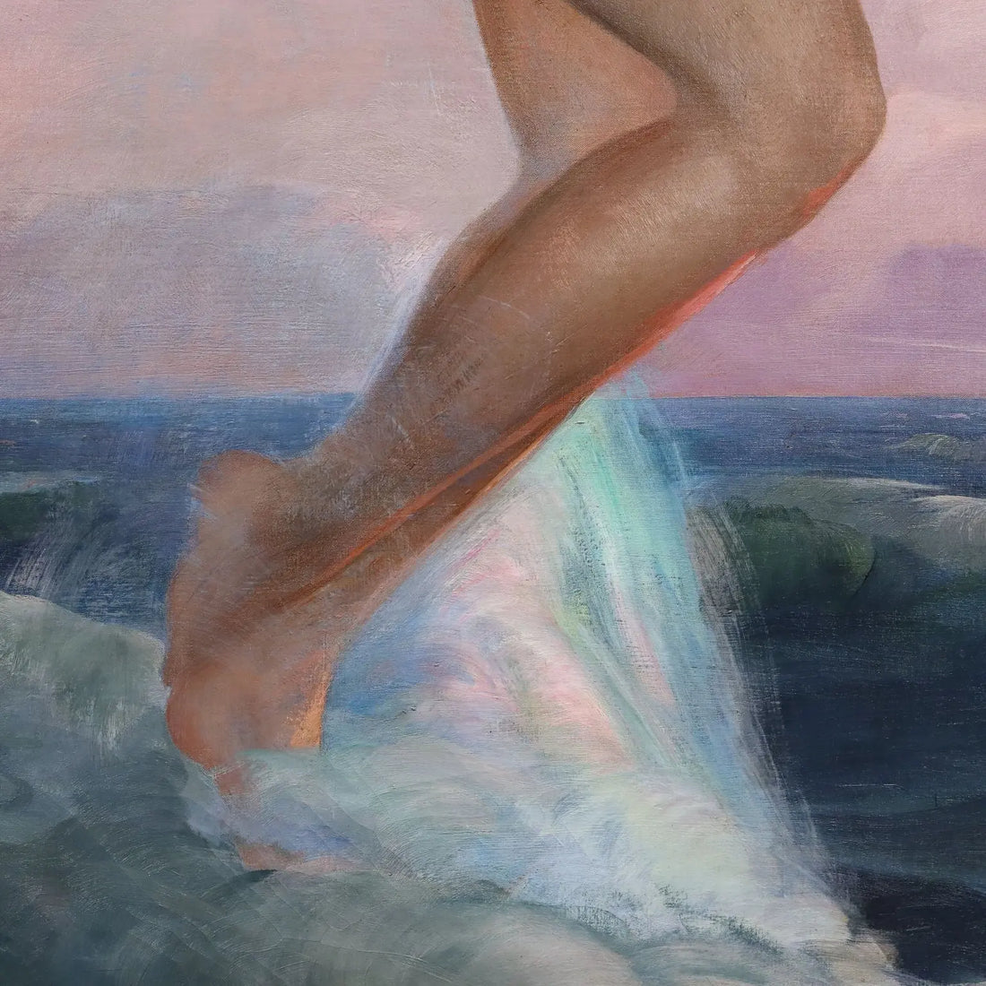Modern Painting Signed Luigi Brignoli Oil on Canvas 1935 - The Birth of Venus, 1935 | Art | 20th Century