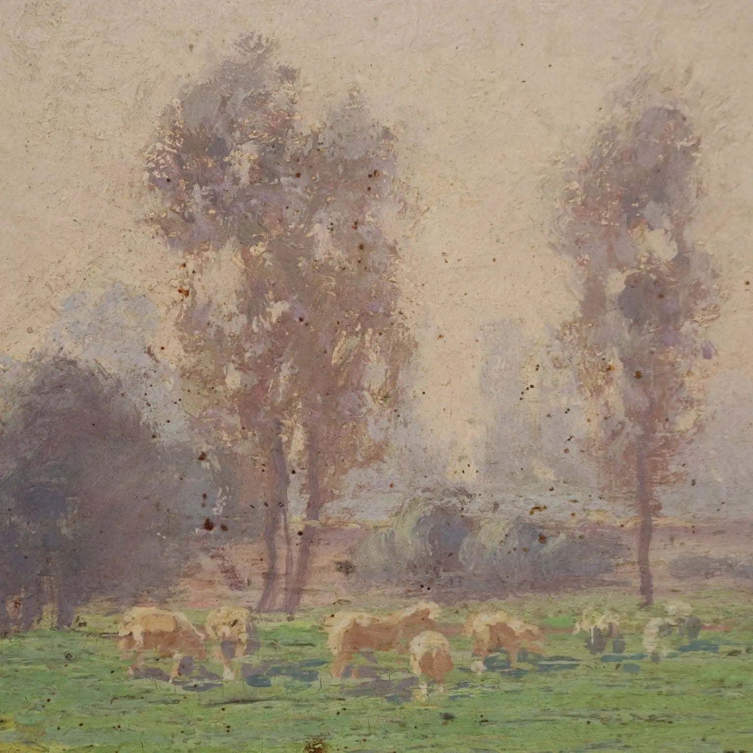 Antique Painting Signed R.lo Pellegrini Oil on Hardboard XX Century | Art | 20th Century