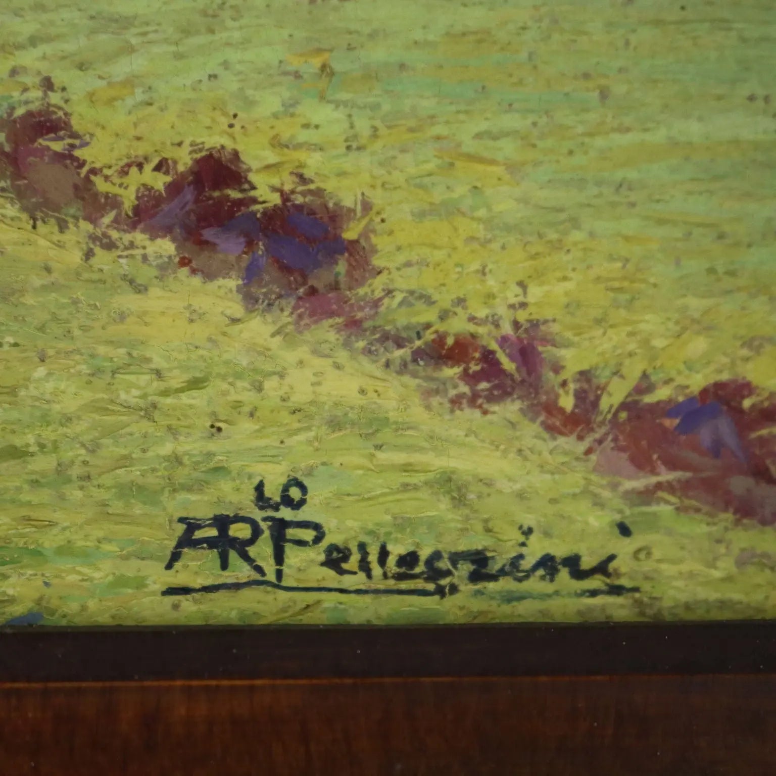 Antique Painting Signed R.lo Pellegrini Oil on Hardboard XX Century | Art | 20th Century