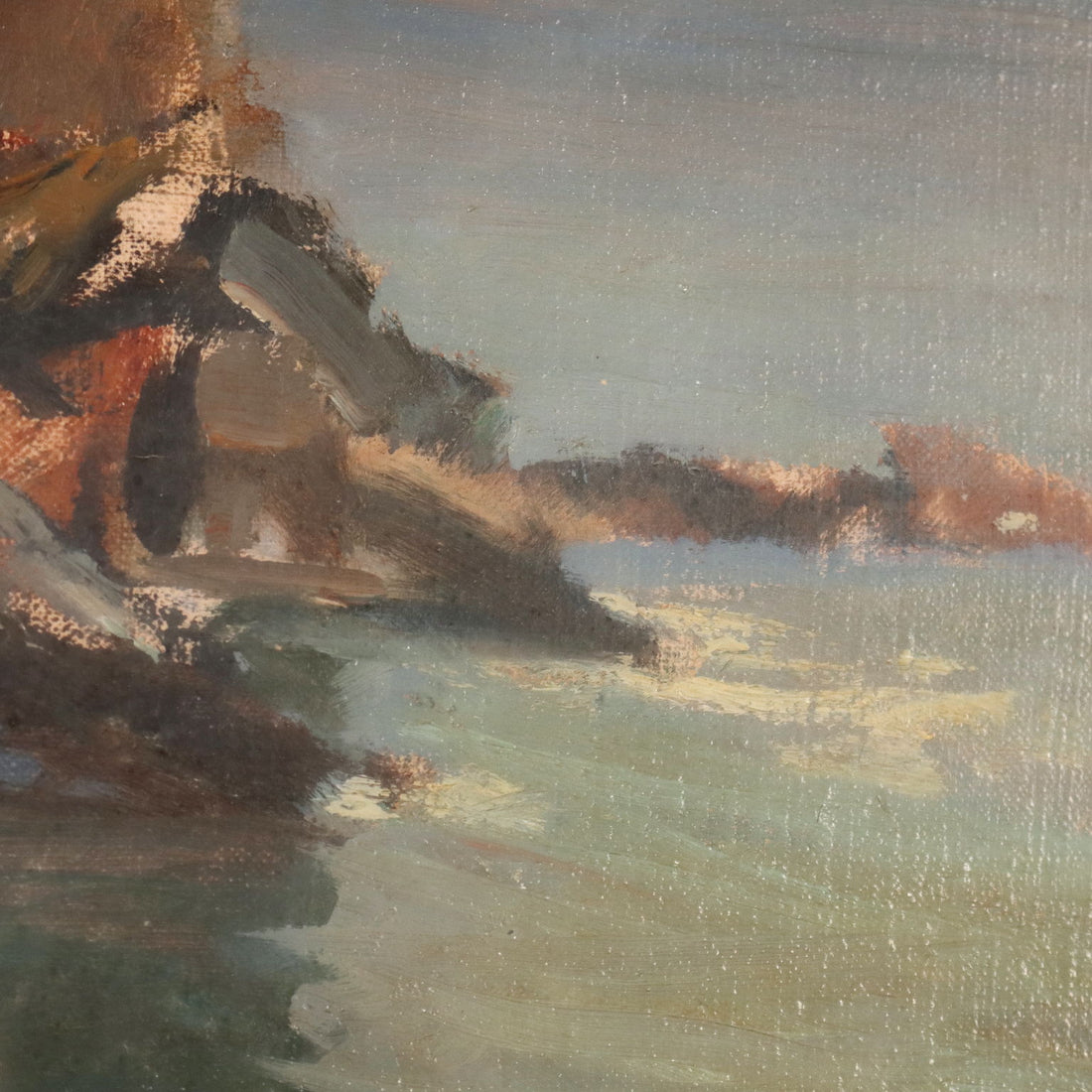 Sant'Ilario Modern Painting Signed Mario Guerzoni 1945 - Sant'Ilario 1945 | Art  20th Century