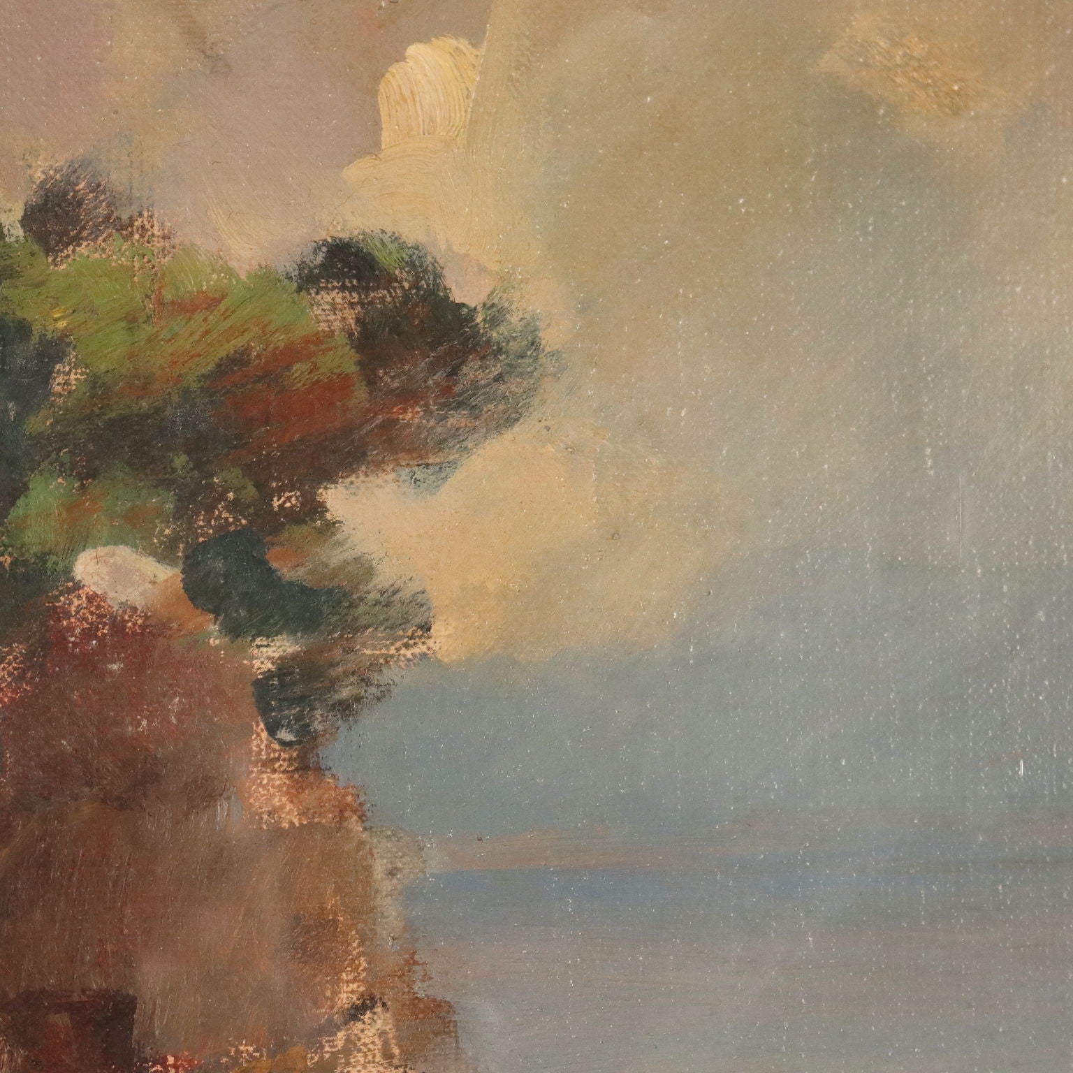 Sant'Ilario Modern Painting Signed Mario Guerzoni 1945 - Sant'Ilario 1945 | Art  20th Century