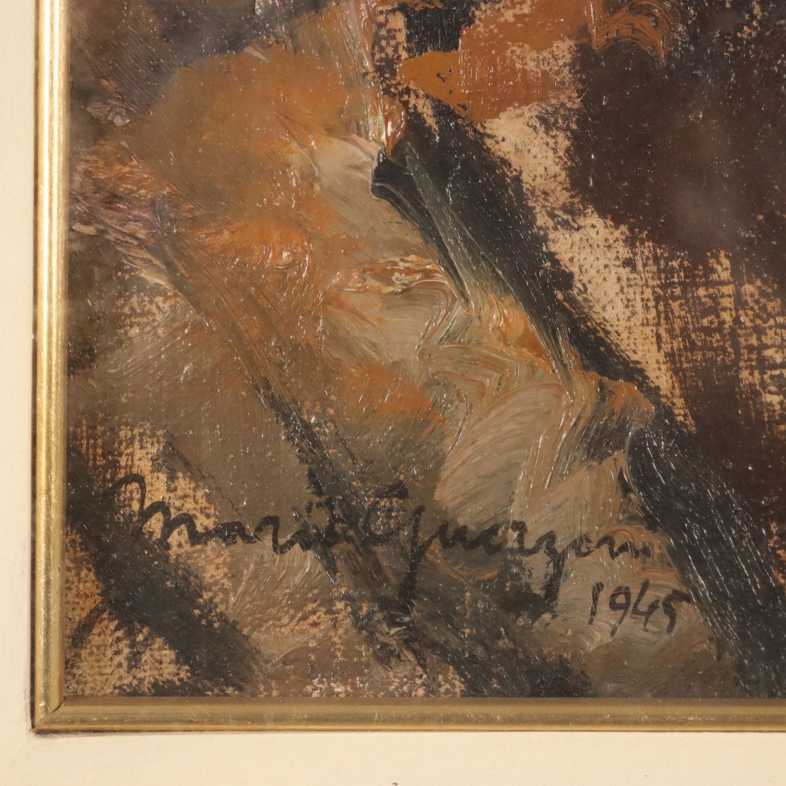 Sant'Ilario Modern Painting Signed Mario Guerzoni 1945 - Sant'Ilario 1945 | Art  20th Century