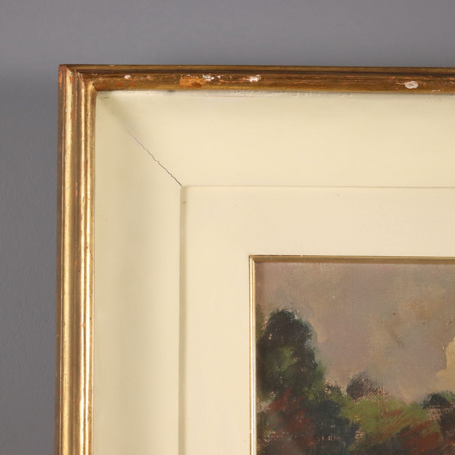 Sant'Ilario Modern Painting Signed Mario Guerzoni 1945 - Sant'Ilario 1945 | Art  20th Century