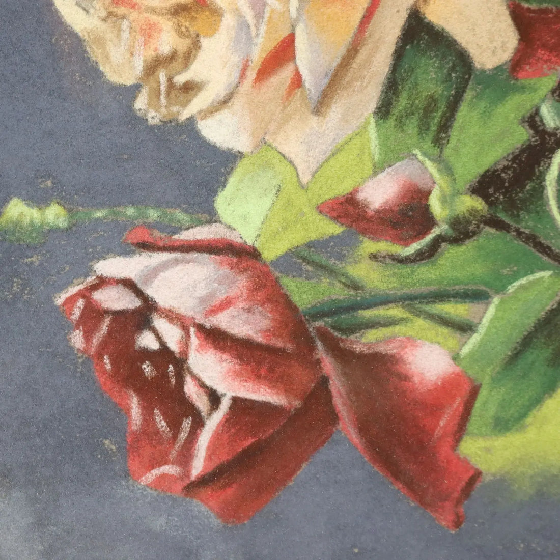 Modern Painting Flower Subject Mixed Technique on Paper XX Century | Art | 20th Century