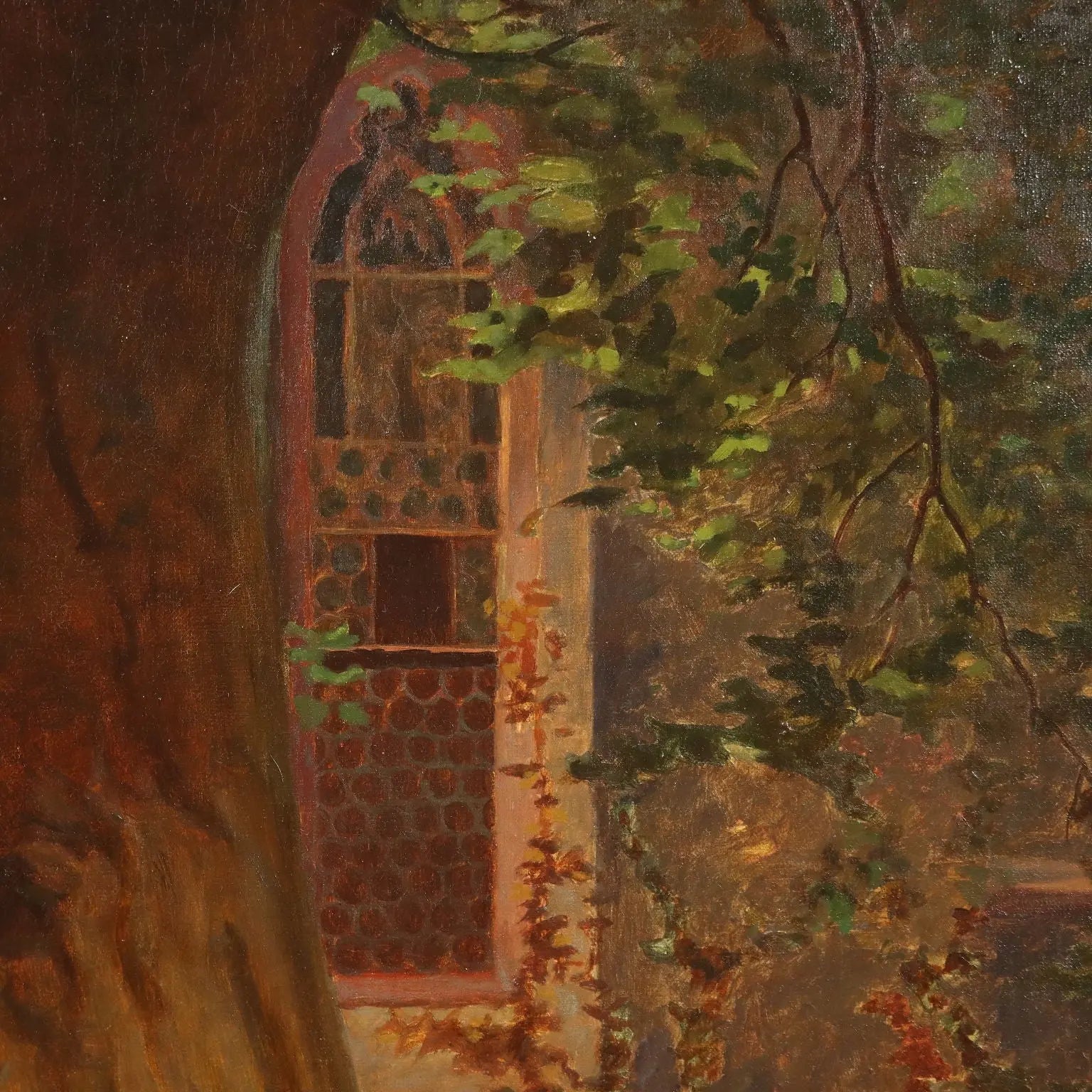 Antique Painting Copy from Benjamin Vautier Oil on Canvas XIX Century - The Involuntary Confession | Art | 20th Century