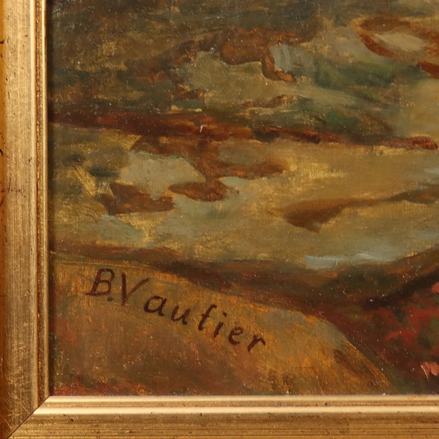 Antique Painting Copy from Benjamin Vautier Oil on Canvas XIX Century - The Involuntary Confession | Art | 20th Century