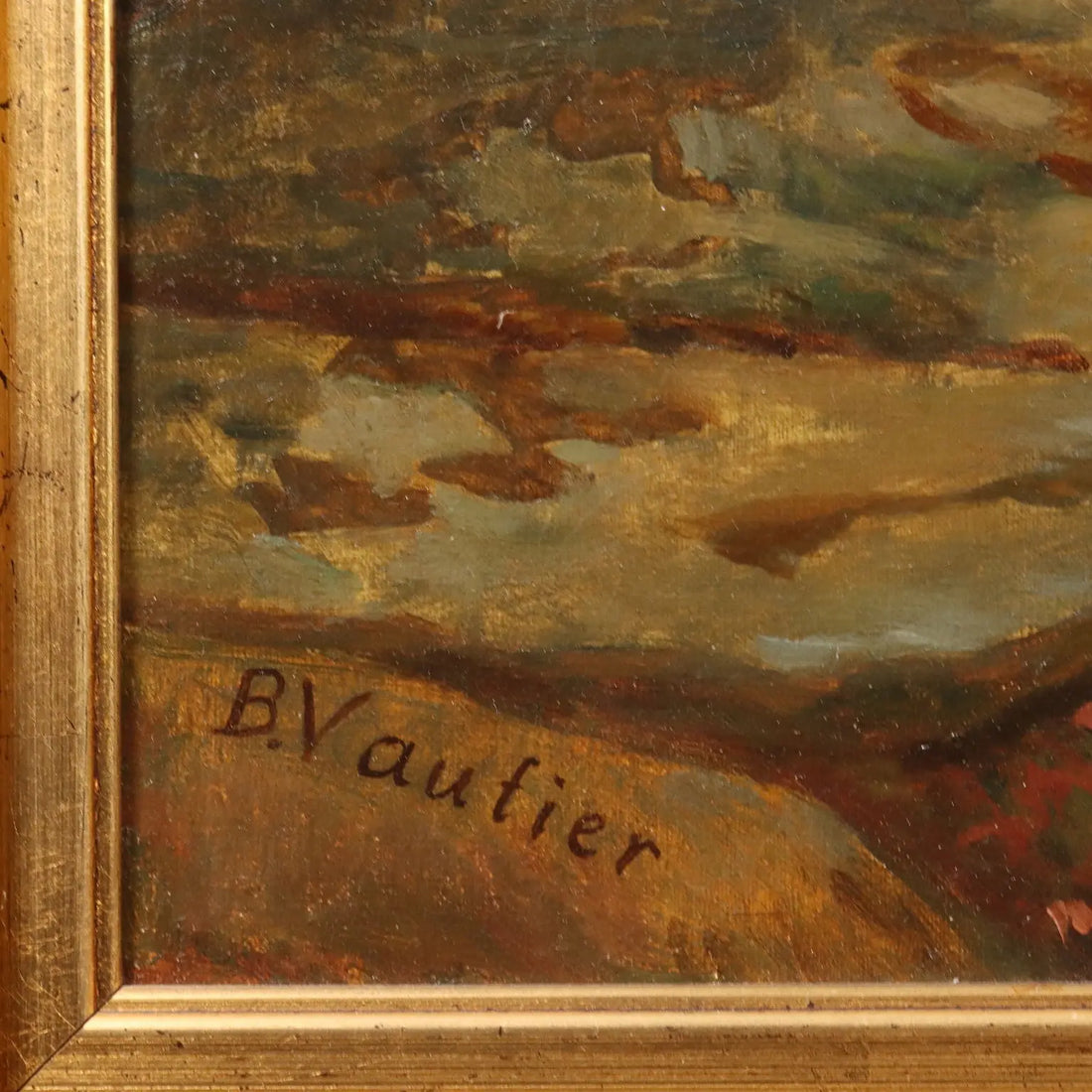 Antique Painting Copy from Benjamin Vautier Oil on Canvas XIX Century - The Involuntary Confession | Art | 20th Century