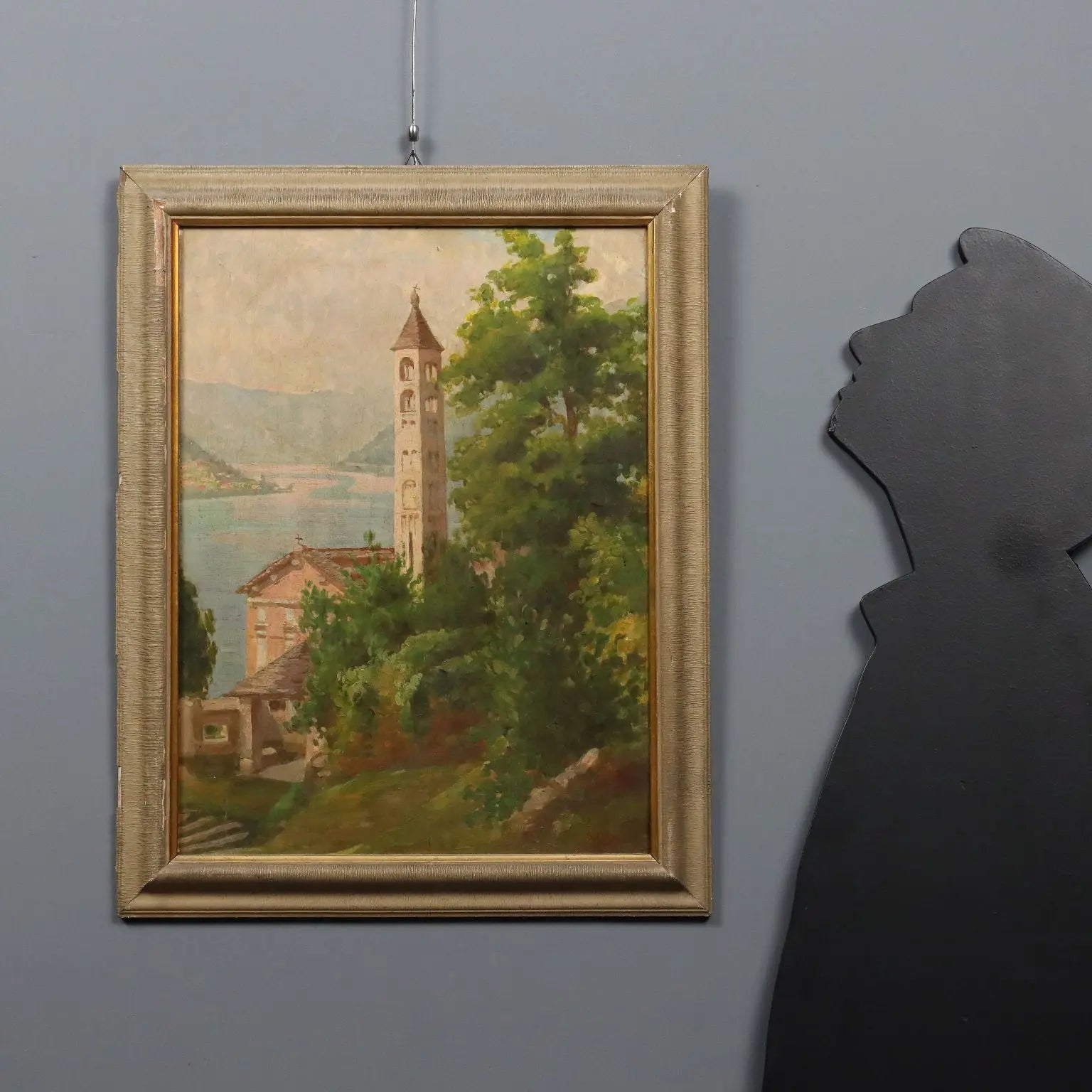 Modern Painting Signed Giuseppe Viviani Santa Margherita Molina '900 - Saint Margaret Molina | Art | 20th Century