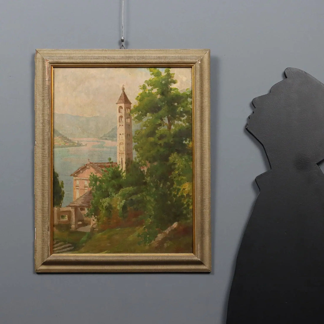 Modern Painting Signed Giuseppe Viviani Santa Margherita Molina '900 - Saint Margaret Molina | Art | 20th Century