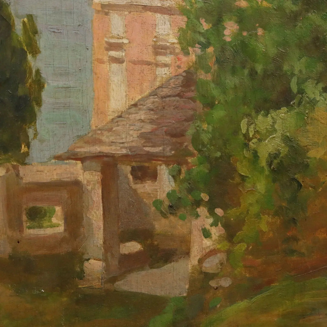 Modern Painting Signed Giuseppe Viviani Santa Margherita Molina '900 - Saint Margaret Molina | Art | 20th Century