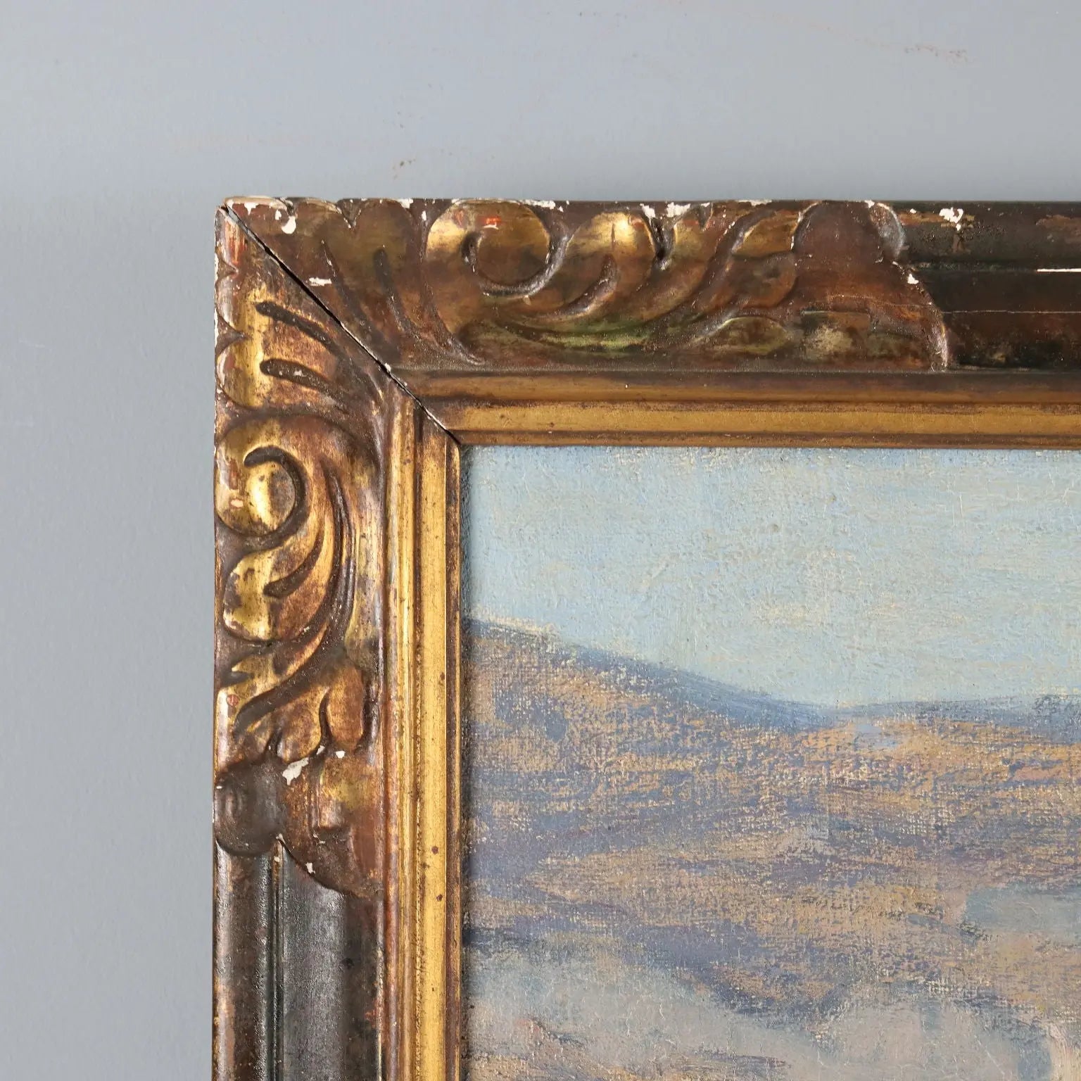 Antique Painting Signed Clovis Terraire Ploughing in Bugey '900 - Ploughing in Bugey | Art | 20th Century