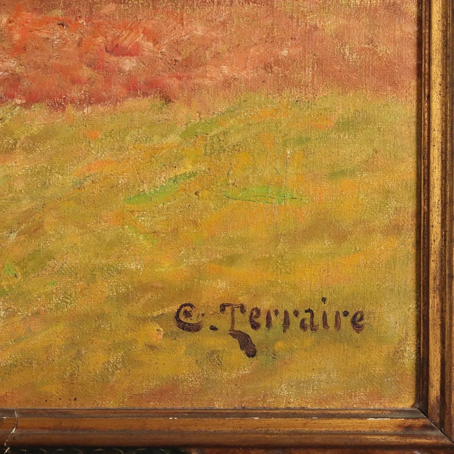 Antique Painting Signed Clovis Terraire Ploughing in Bugey '900 - Ploughing in Bugey | Art | 20th Century