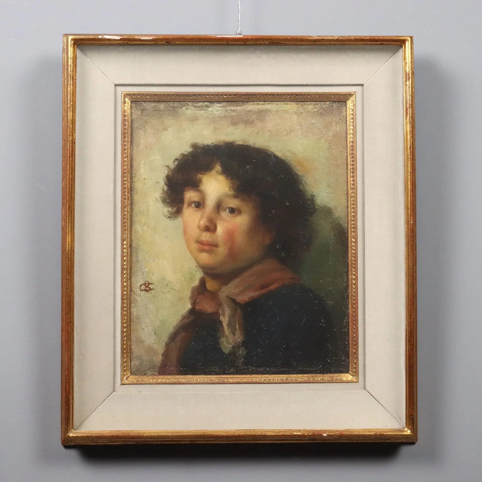 Modern Painting Signed Casimiro Ottone Female Portrait XX Century - Portrait of Dorina | Art | 20th Century