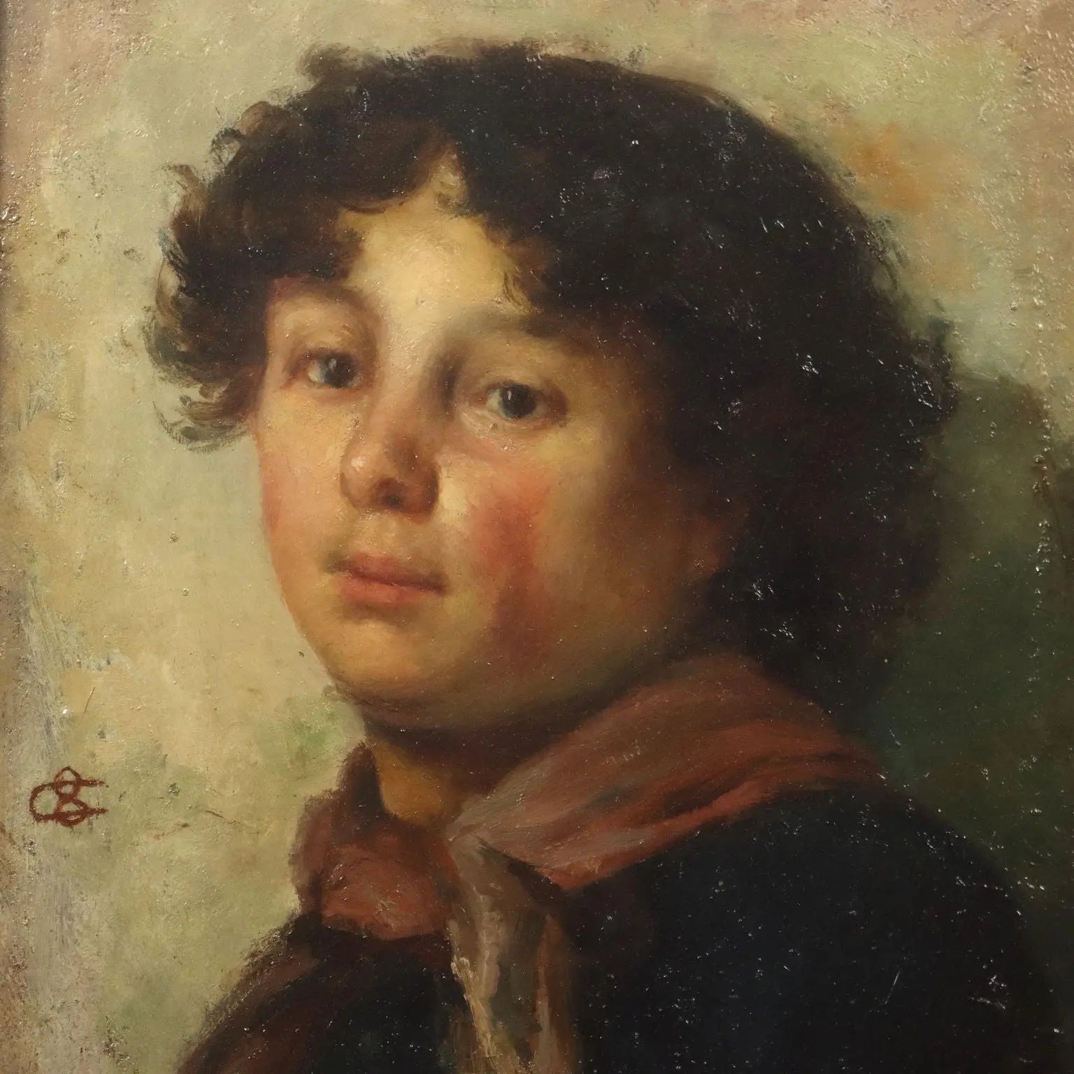 Modern Painting Signed Casimiro Ottone Female Portrait XX Century - Portrait of Dorina | Art | 20th Century