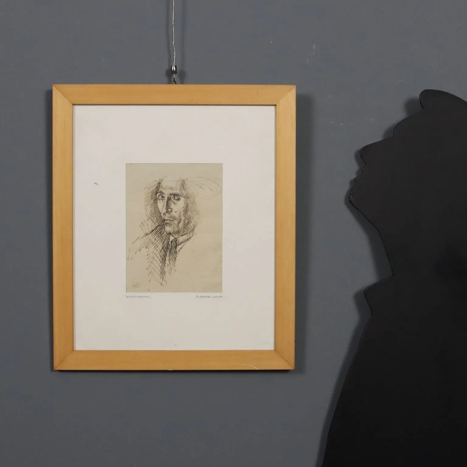 Modern Painting Modern Drawing Signed FrancesFrancesco Arata XX Centur - Self-portrait | Art | 20th Century