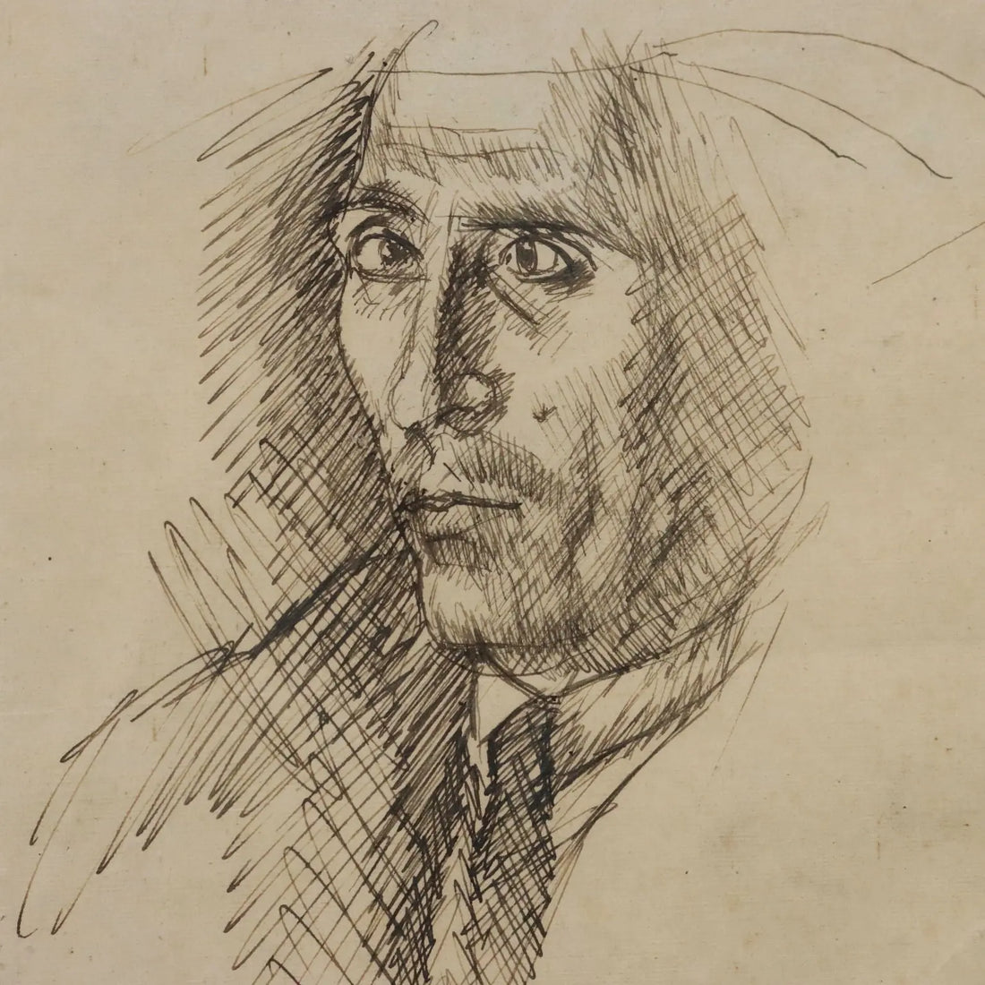 Modern Painting Modern Drawing Signed FrancesFrancesco Arata XX Centur - Self-portrait | Art | 20th Century