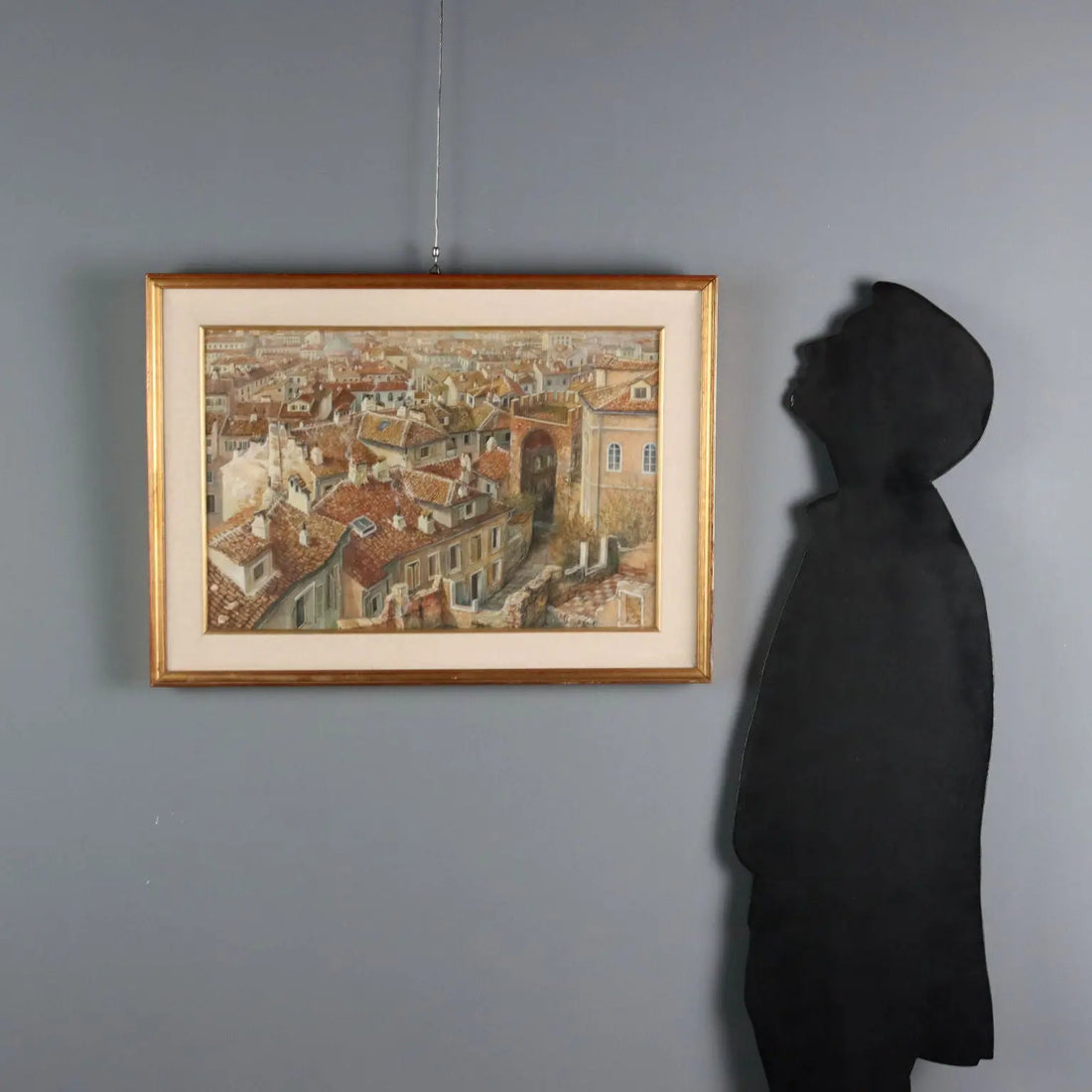 Modern Painting Signed Aldo Bressanuti City View XX Century - City View | Art | 20th Century