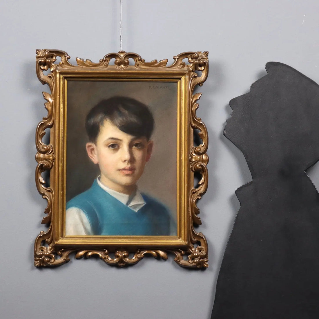 Modern Painting Signed Piero Galanti Portrait of a Boy '900 - Portrait of a Boy | Art | 20th Century