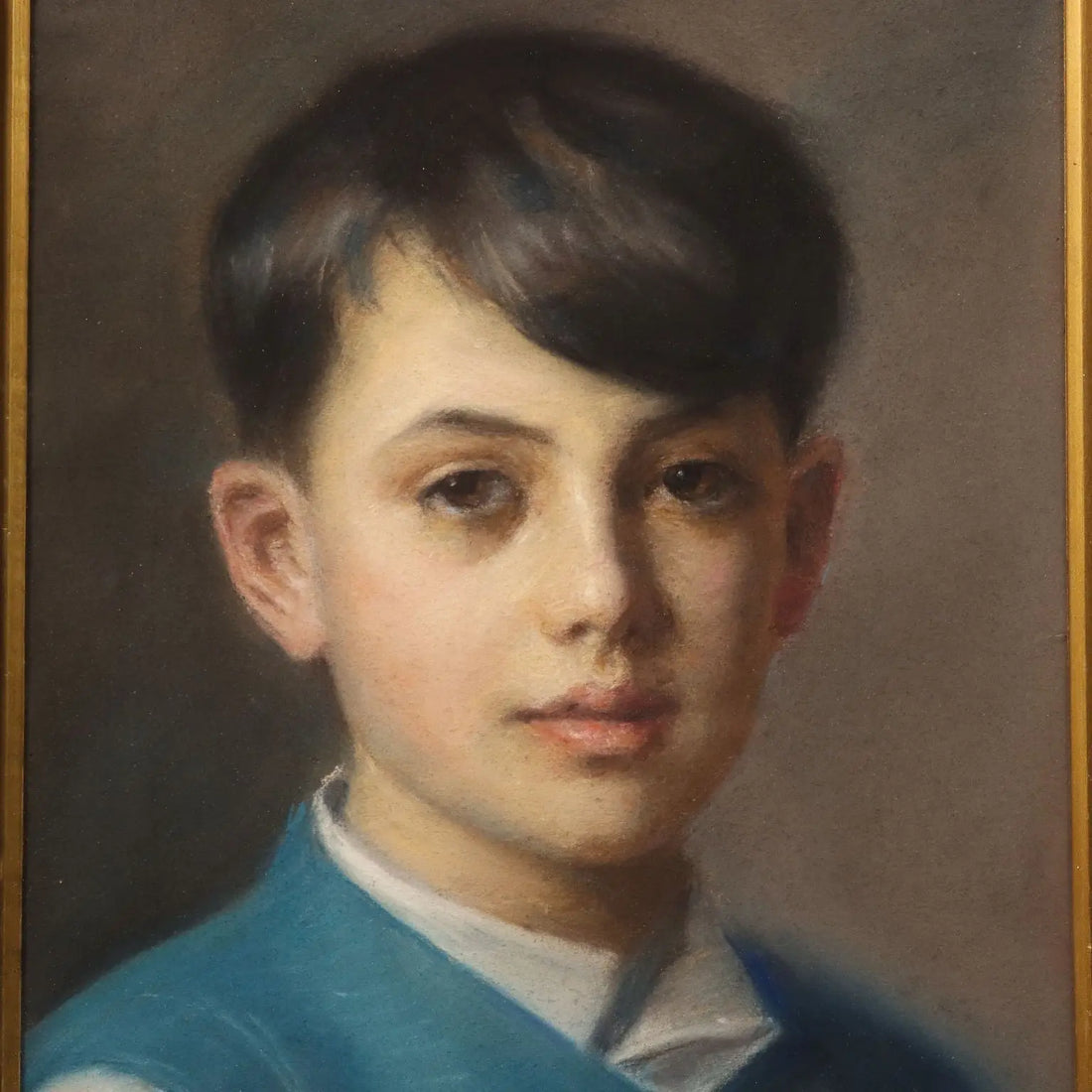 Modern Painting Signed Piero Galanti Portrait of a Boy '900 - Portrait of a Boy | Art | 20th Century