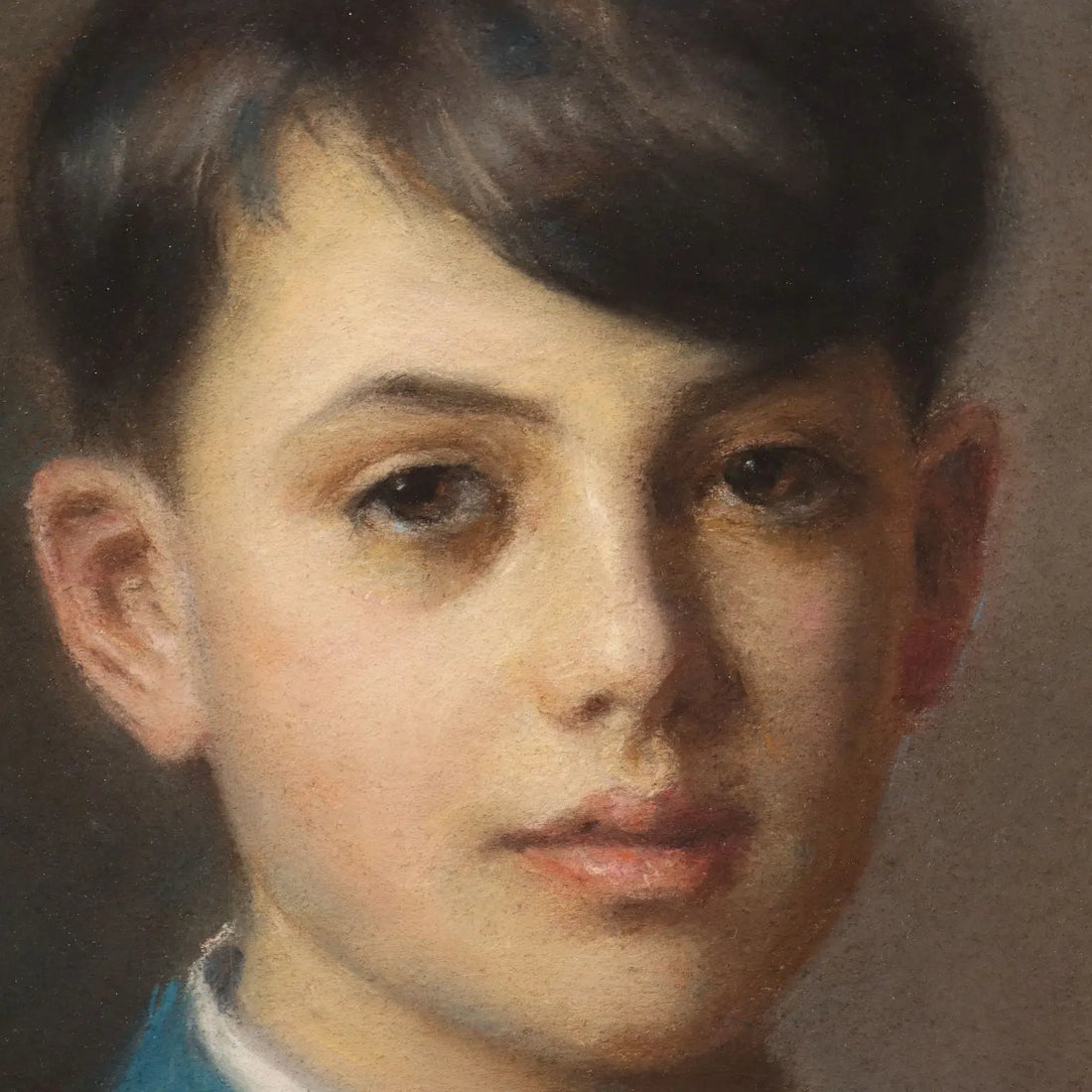 Modern Painting Signed Piero Galanti Portrait of a Boy '900 - Portrait of a Boy | Art | 20th Century