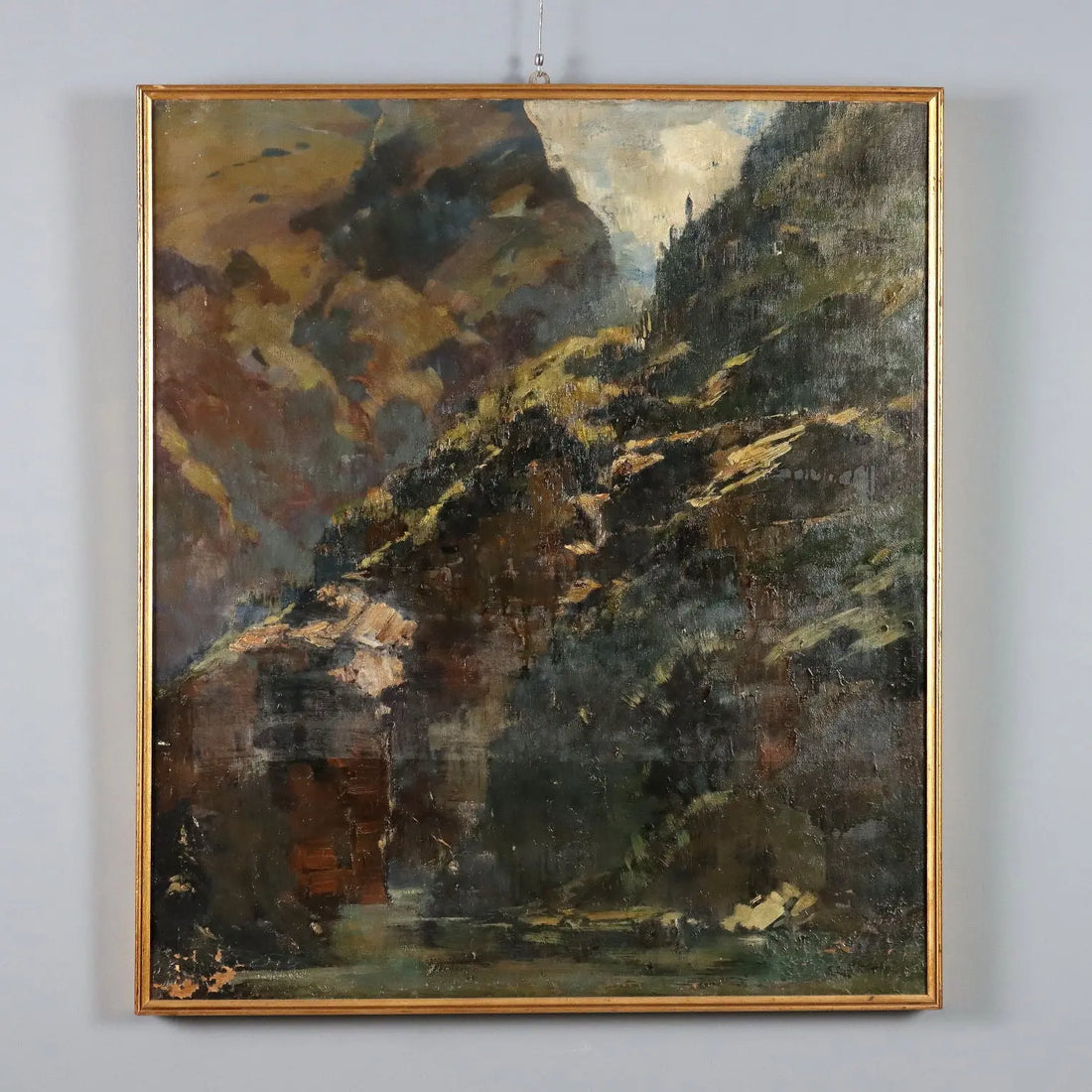 Modern Painting Signed Ludovico Zambeletti Val Vogna XX Century - Val Vogna | Art | 20th Century
