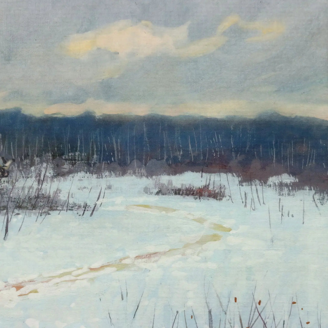 Modern Painting Andrei Afanas' evich Egorov Sleigh on the Snow '900 - Sledding on the Snow | Art | 20th Century