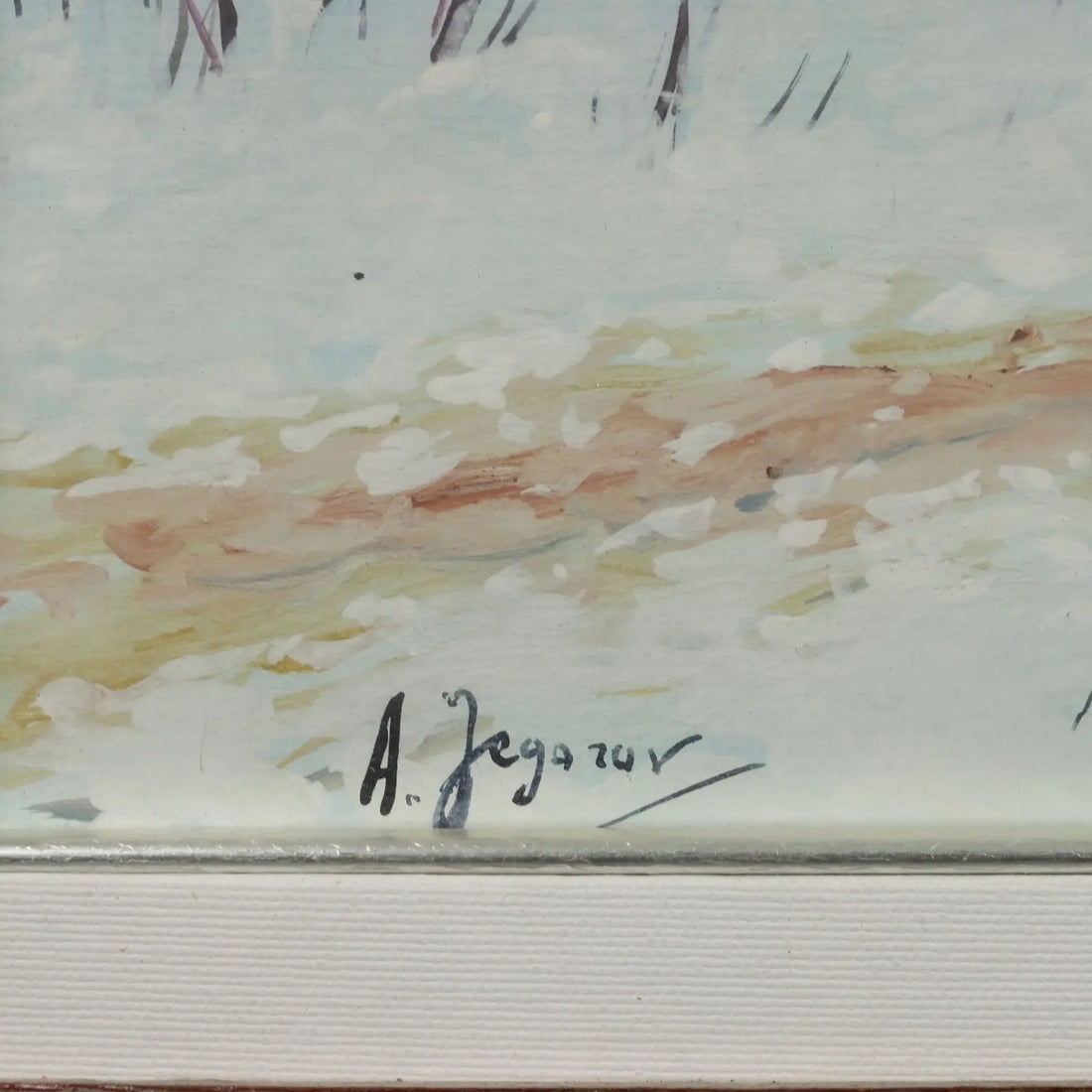 Modern Painting Andrei Afanas' evich Egorov Sleigh on the Snow '900 - Sledding on the Snow | Art | 20th Century