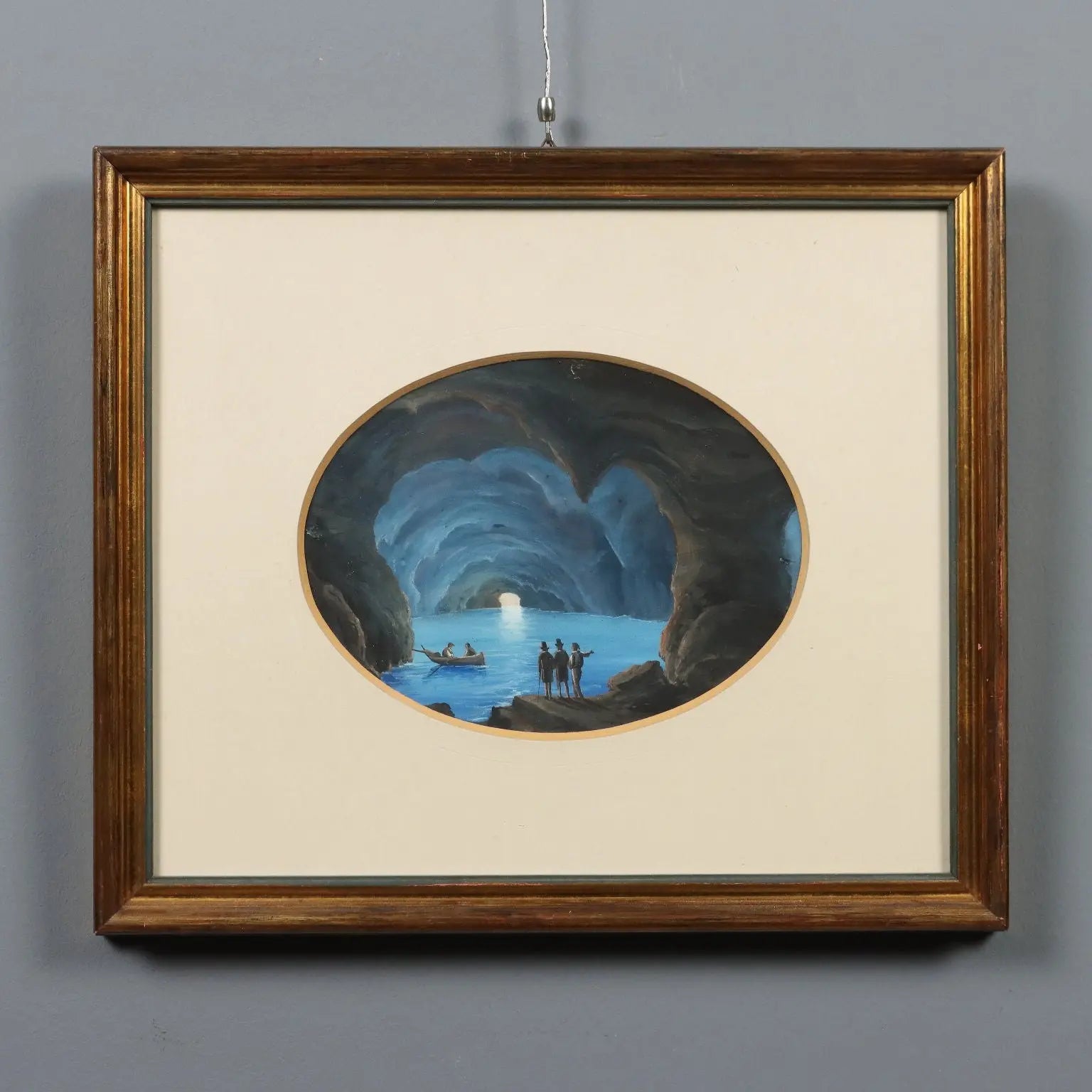 Modern Painting The Blue Grotto in Capri Gouache on Cardboard '900 | Art | 20th Century