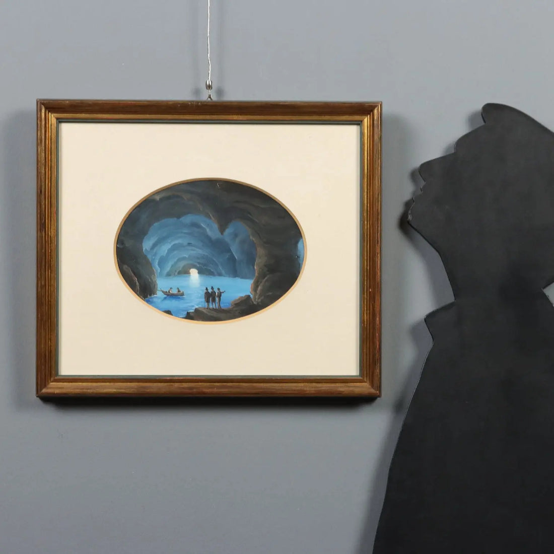 Modern Painting The Blue Grotto in Capri Gouache on Cardboard '900 | Art | 20th Century