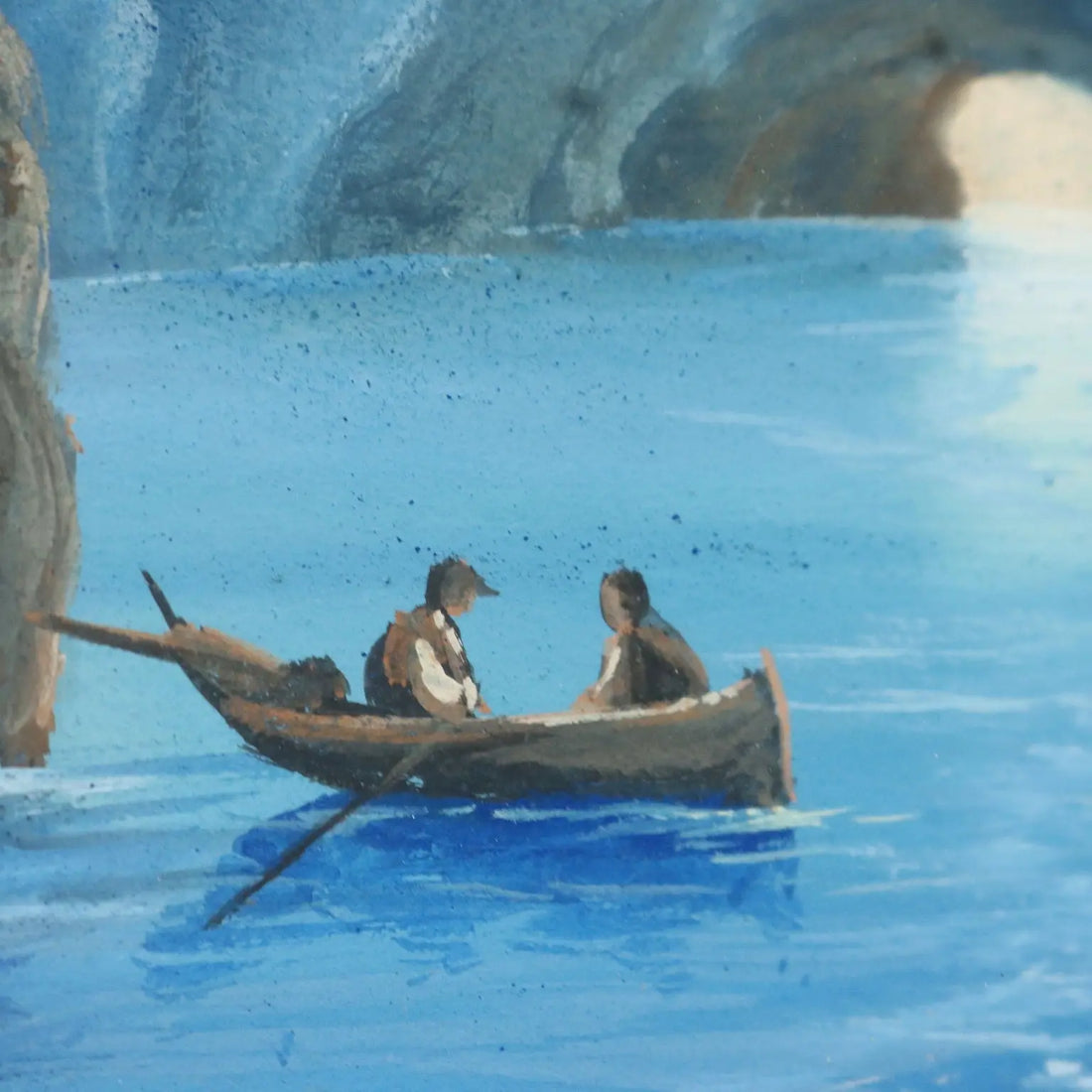 Modern Painting The Blue Grotto in Capri Gouache on Cardboard '900 | Art | 20th Century