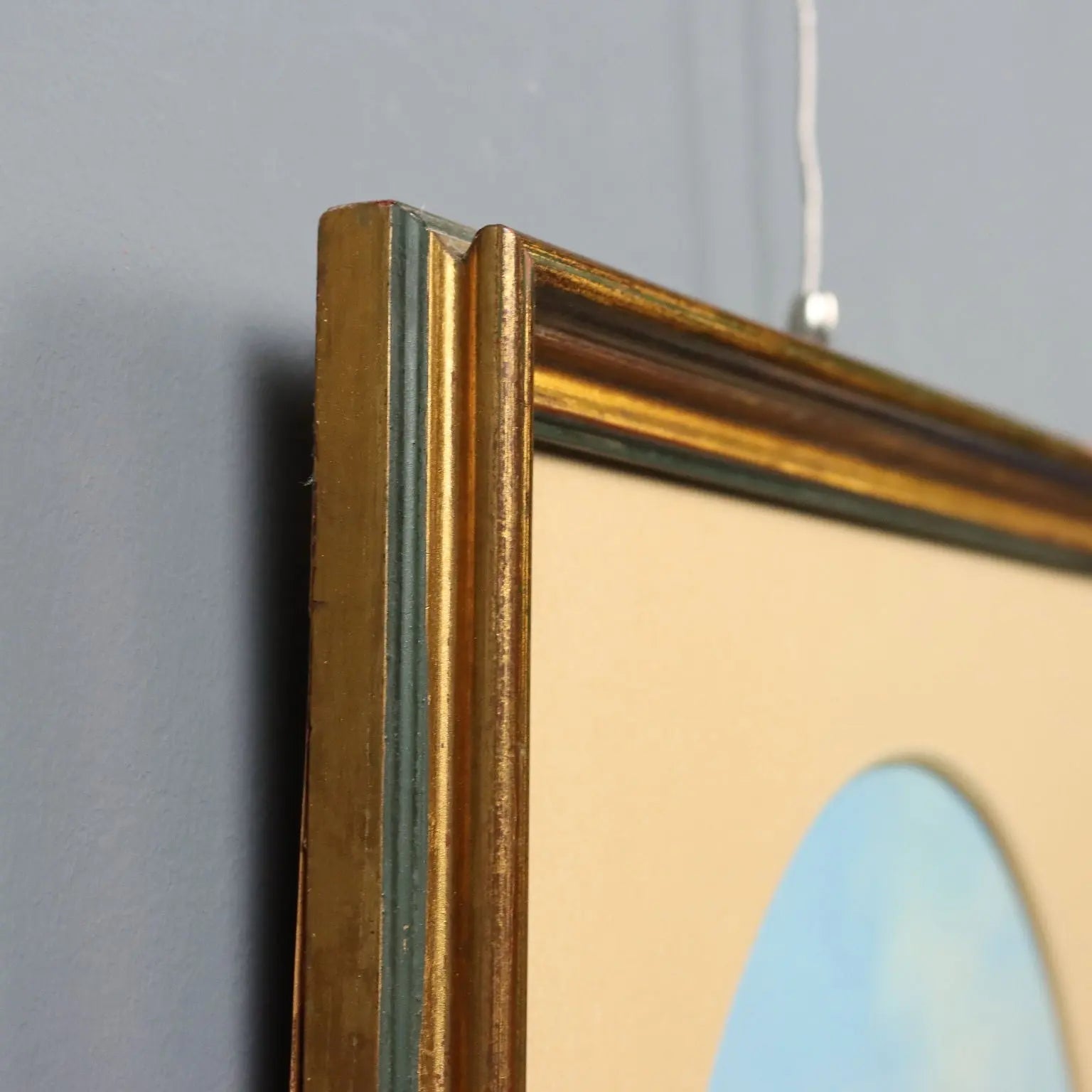 Modern Painting Sea Glimpse Tempera on Cardboard XX Century | Art | 20th Century