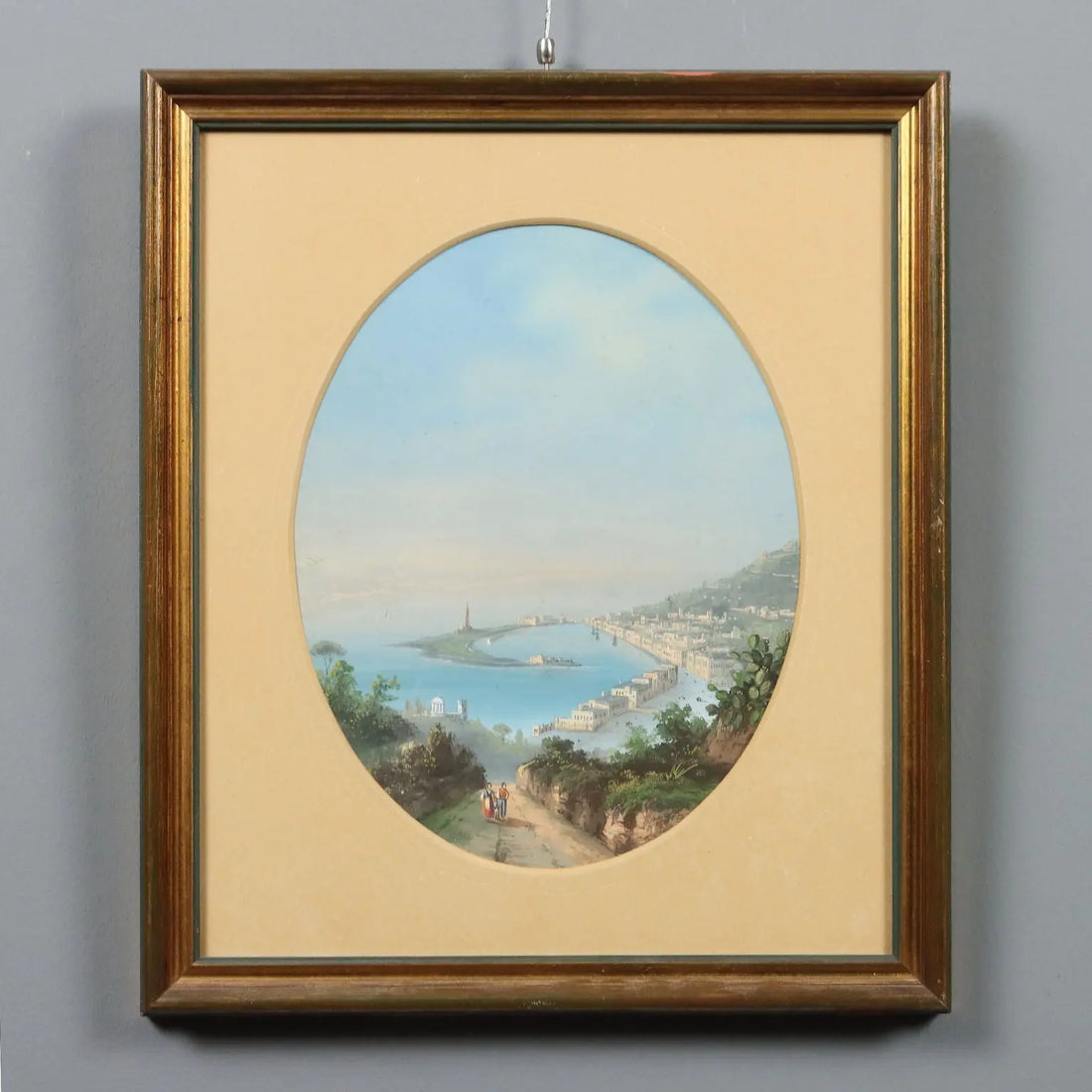 Modern Painting Sea Glimpse Tempera on Cardboard XX Century | Art | 20th Century
