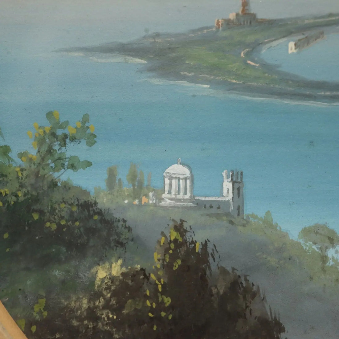 Modern Painting Sea Glimpse Tempera on Cardboard XX Century | Art | 20th Century