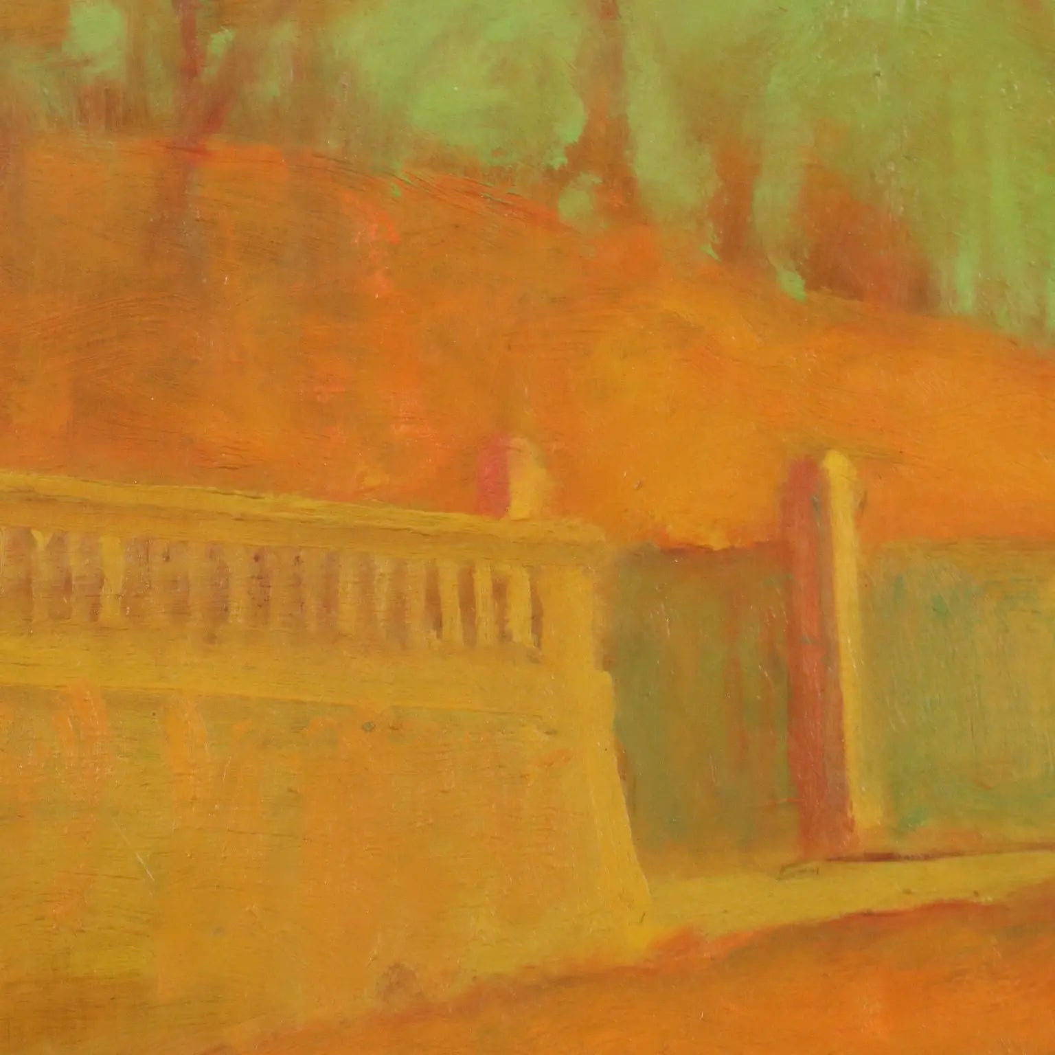 Modern Painting Signed Innocente Salvini Oil on Canvas 1970