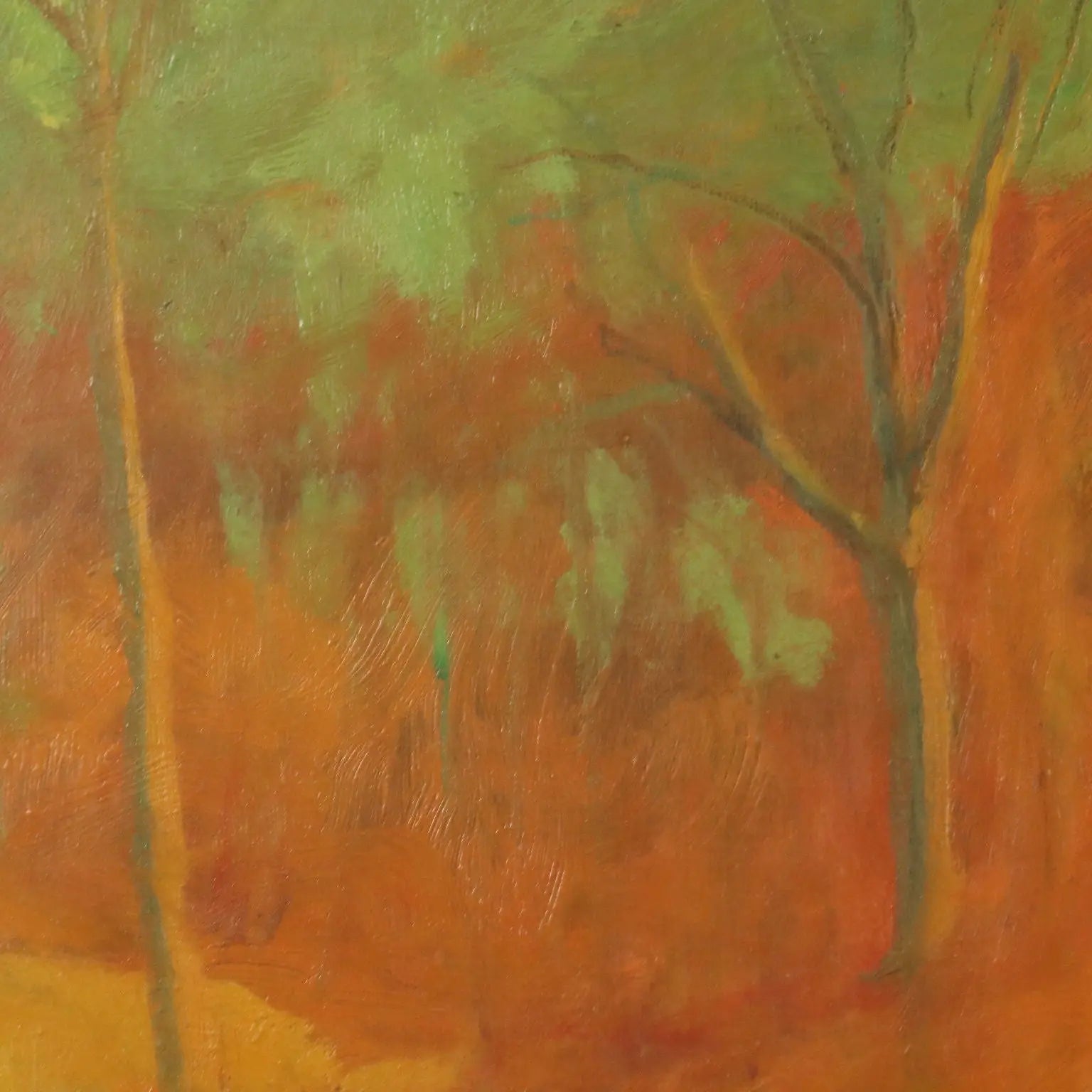Modern Painting Signed Innocente Salvini Oil on Canvas 1970