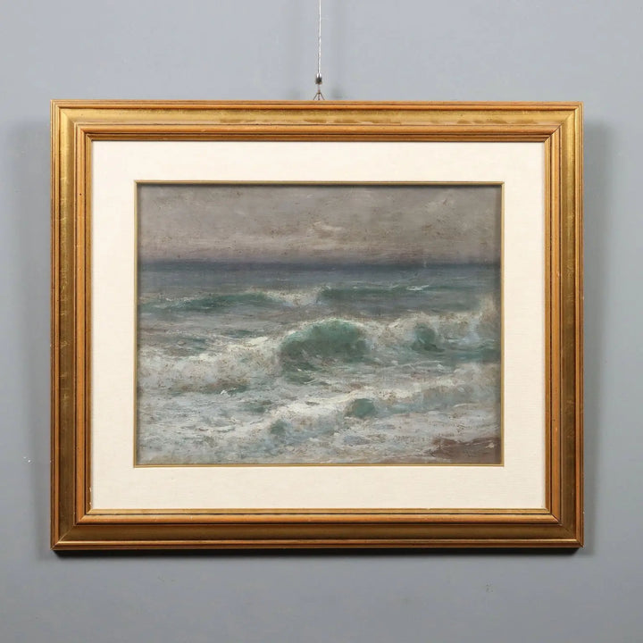 Modern Painting Signed Ercole Garavaglia Oil on Cardboard '800-'900