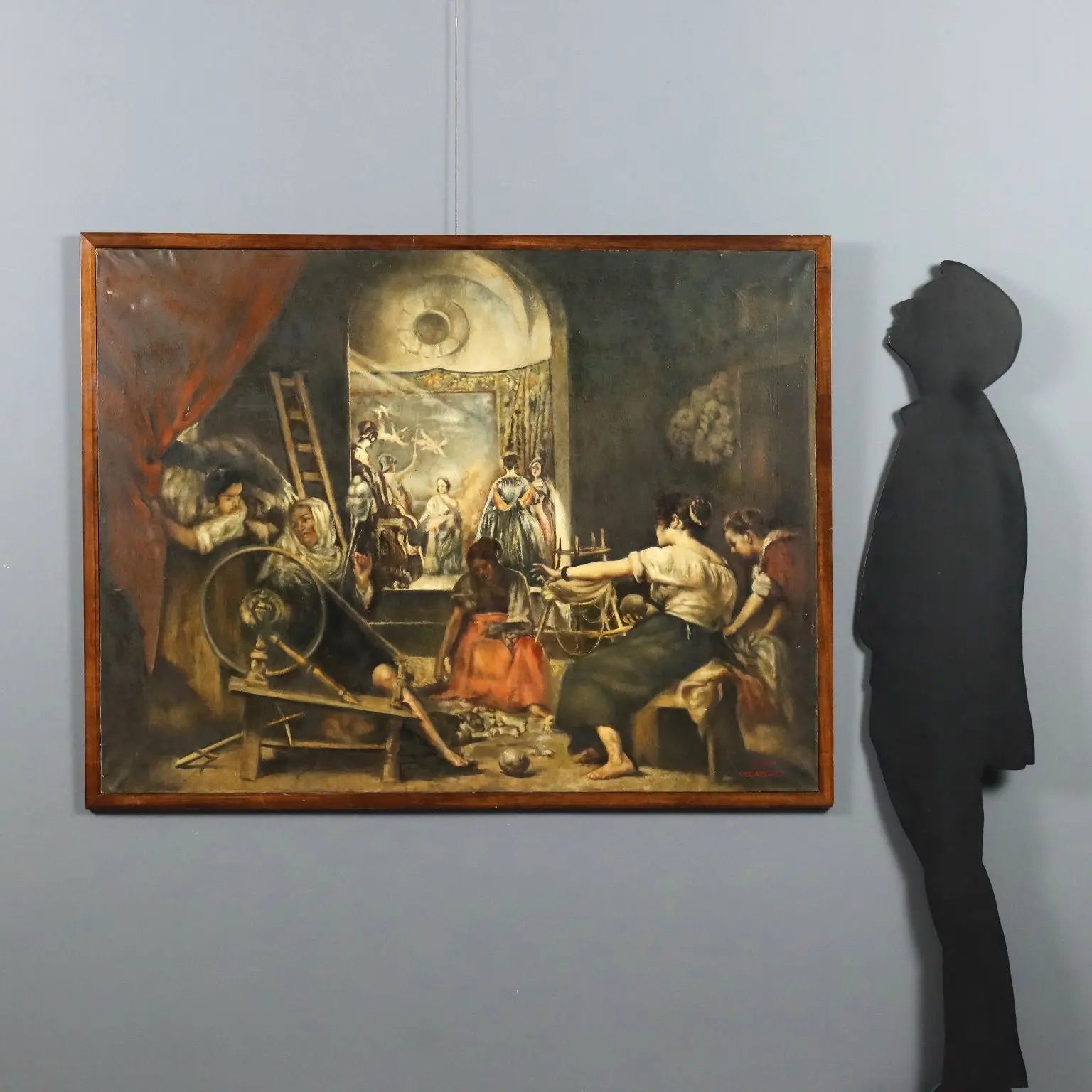 Modern Painting The Spinners Copy from Velazquez XX Century
