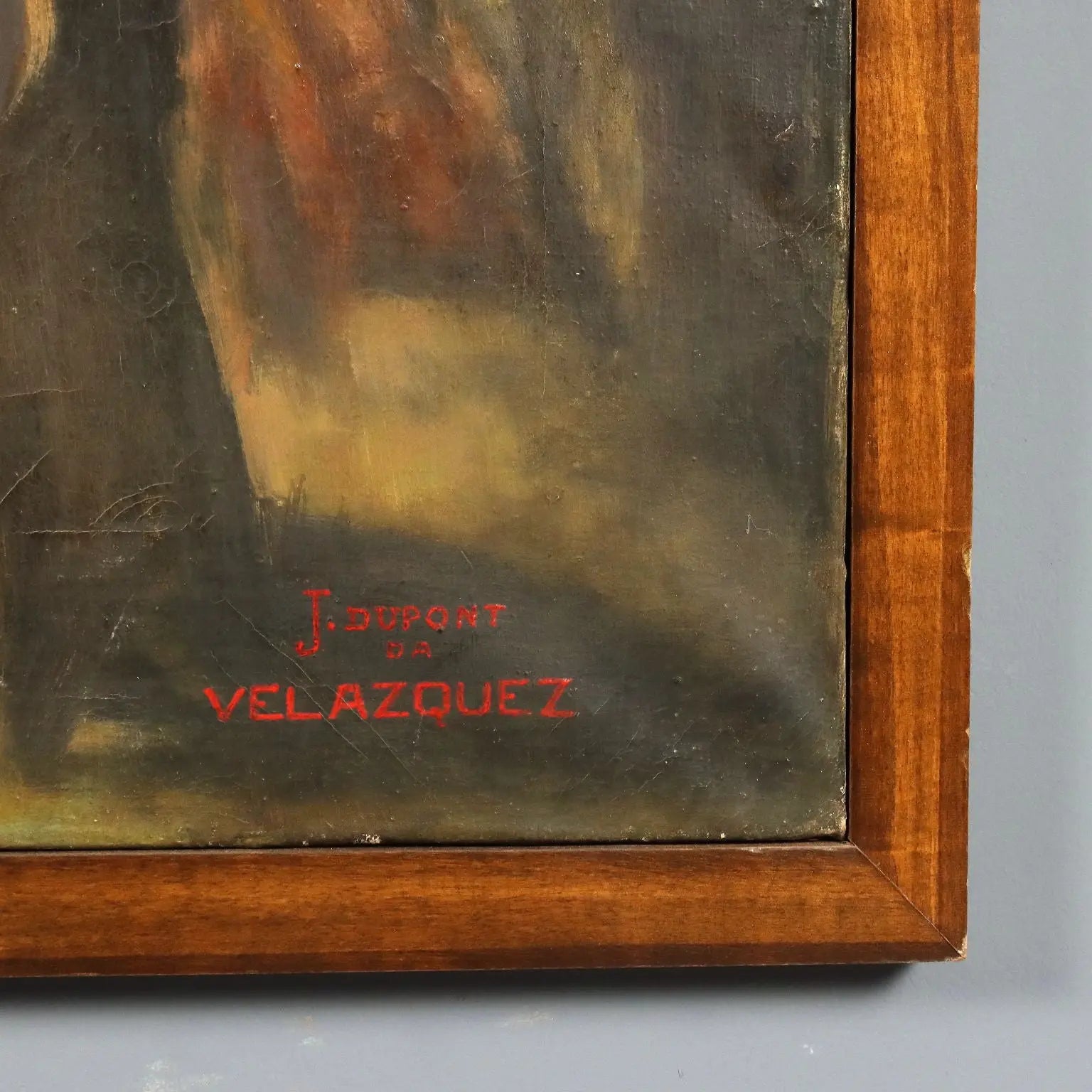 Modern Painting The Spinners Copy from Velazquez XX Century