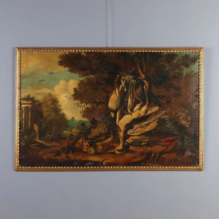 Modern Painting Composition with Game Oil on Canvas XX Century