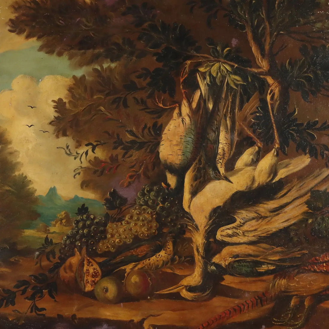 Modern Painting Composition with Game Oil on Canvas XX Century