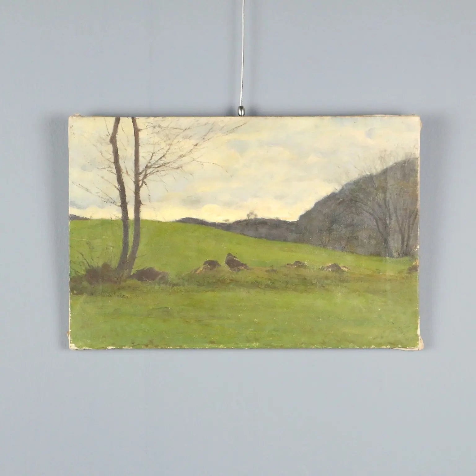 Oil on Canvas by Eugenio Spreafico - Lombard Countryside