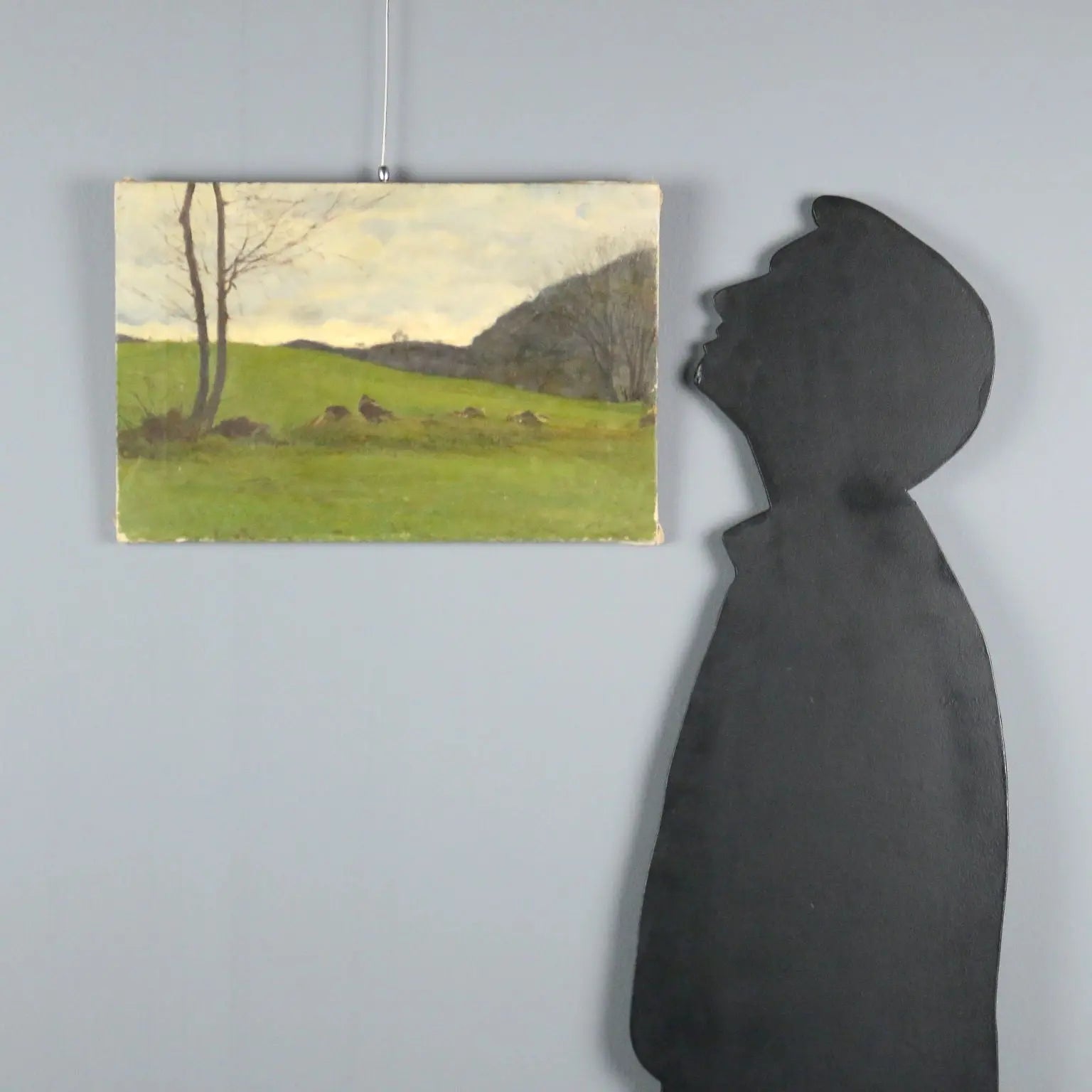 Oil on Canvas by Eugenio Spreafico - Lombard Countryside