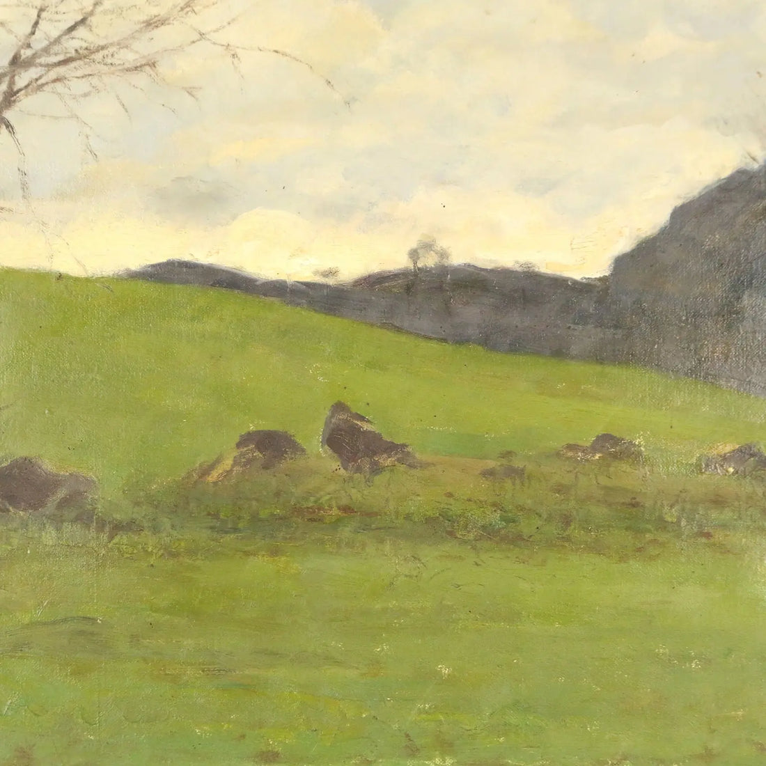 Oil on Canvas by Eugenio Spreafico - Lombard Countryside