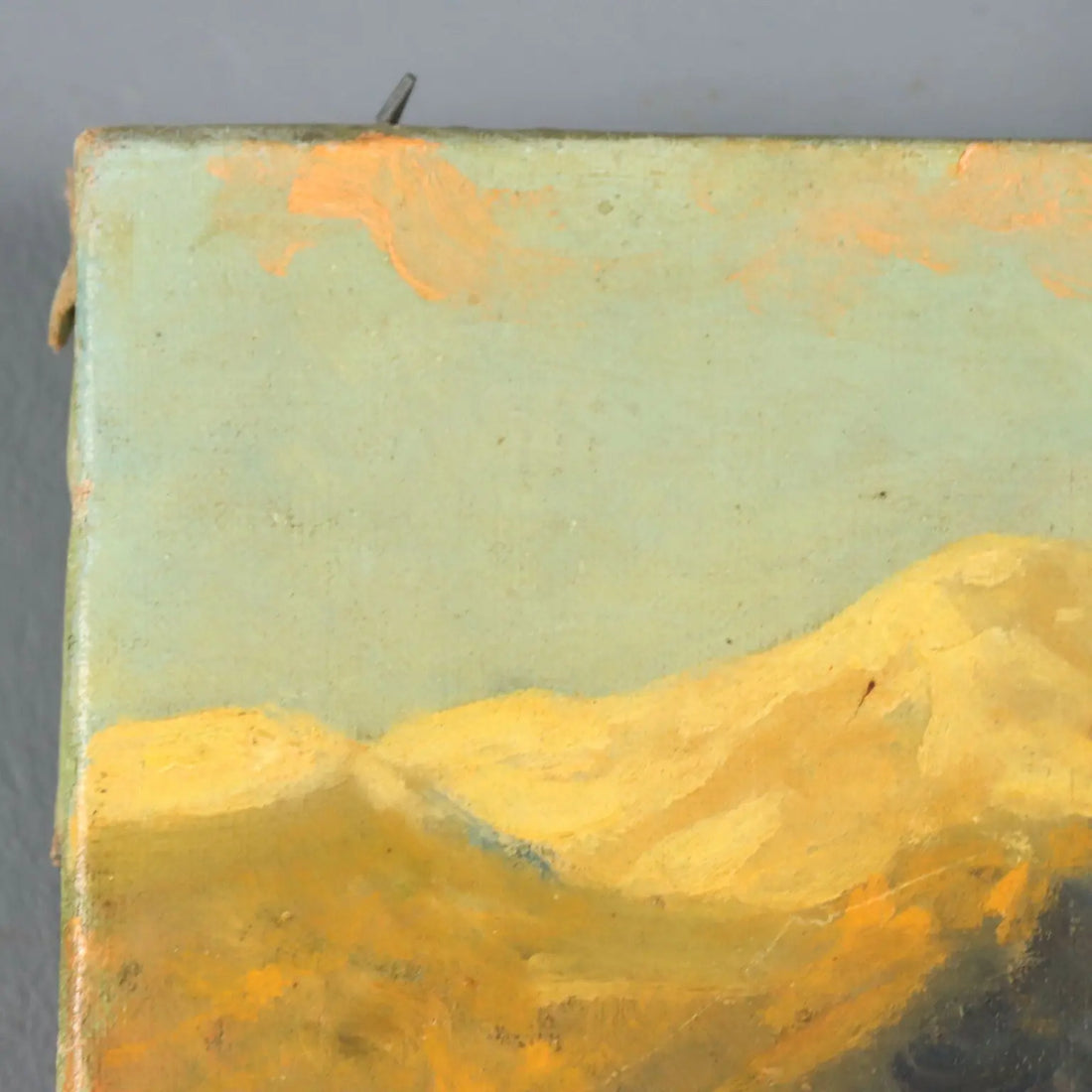 Antique Painting Signed E. Spreafico Oil on Canvas Italy XIX Century
