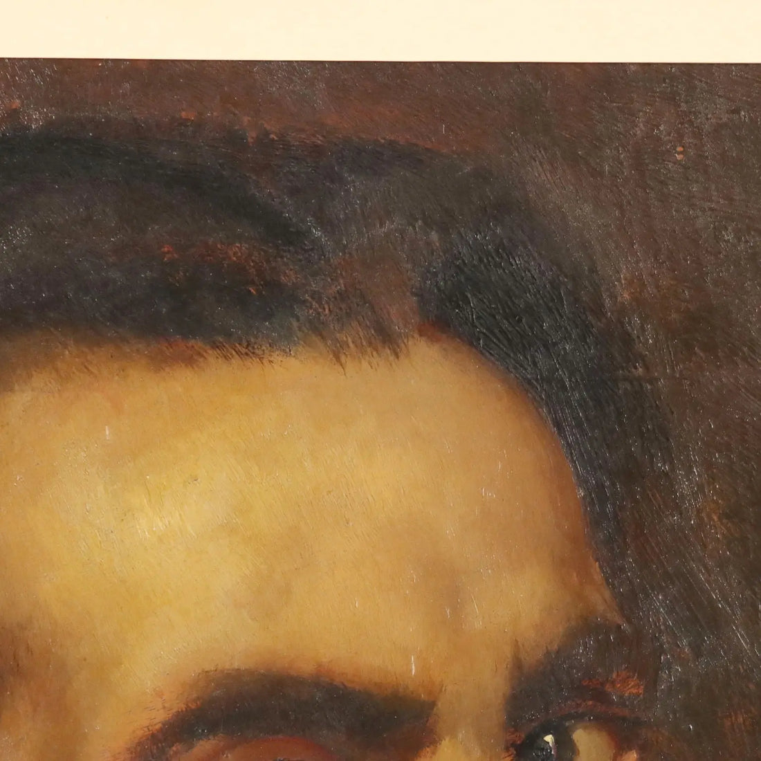 Modern Painting Self-Portrait of G. Vito Musitelli Oil on Board 1929
