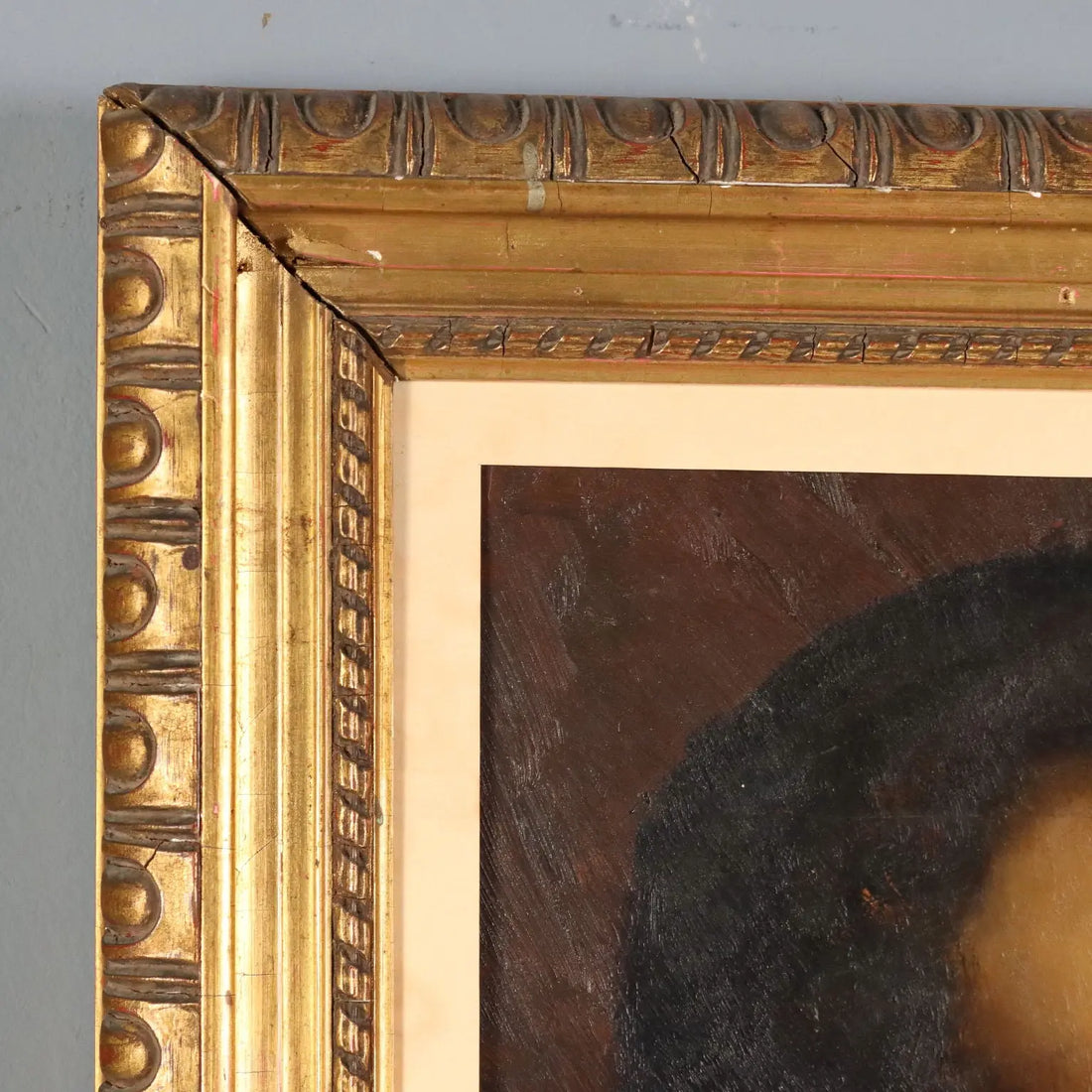 Modern Painting Self-Portrait of G. Vito Musitelli Oil on Board 1929