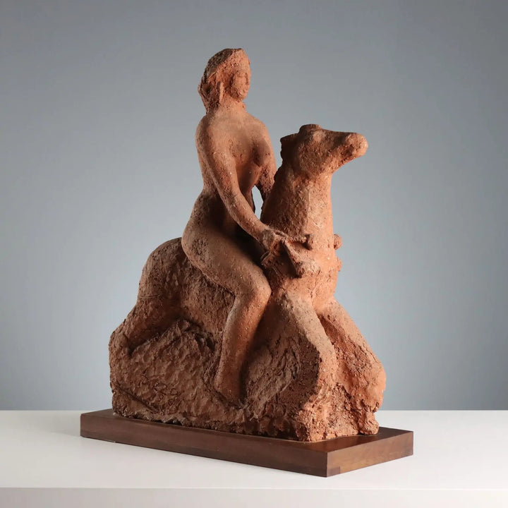 Modern Sculpture Signed José Pizzo My Rocking Horse 1961