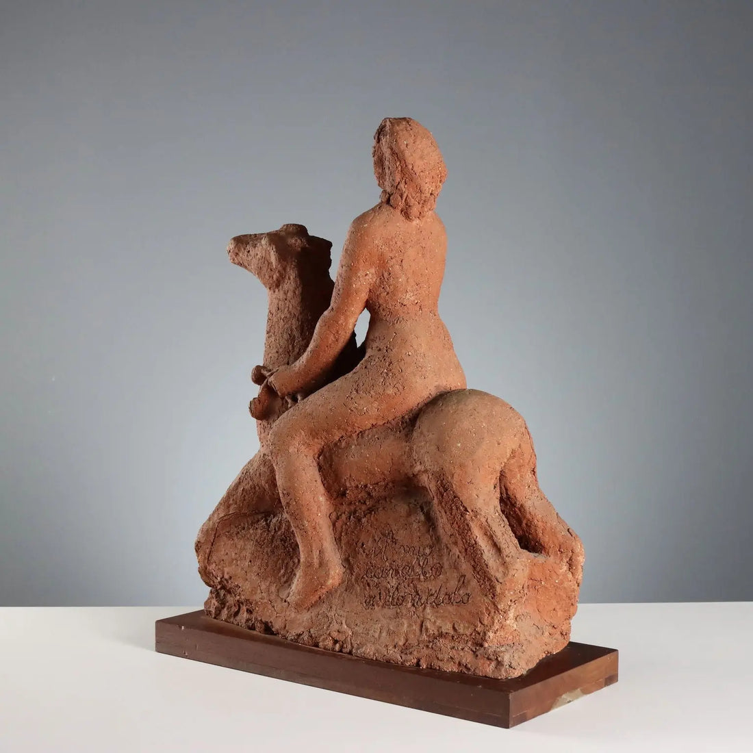 Modern Sculpture Signed José Pizzo My Rocking Horse 1961