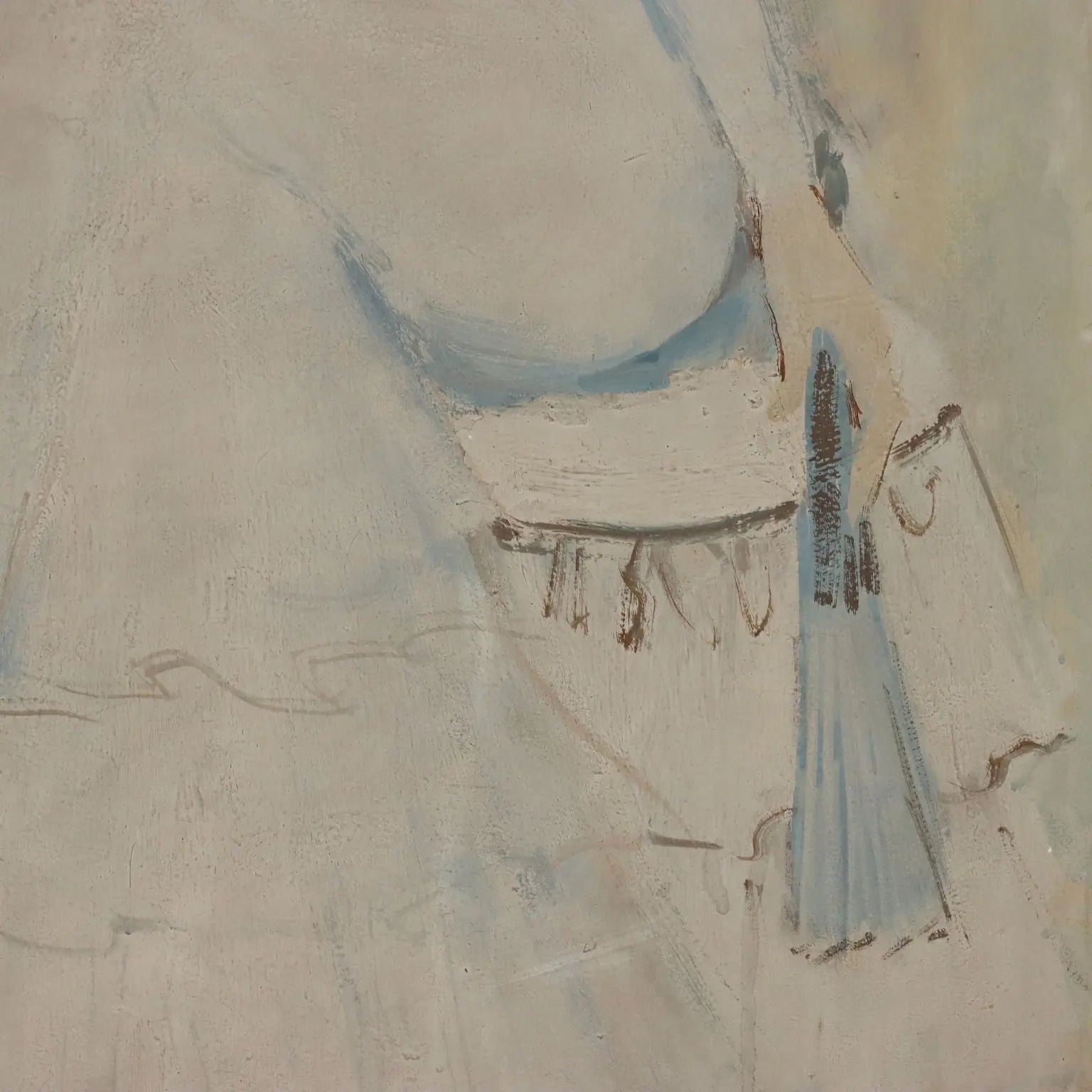 Modern Painting Signed Leonardo Stoppa Oil on Hardboard XX Century