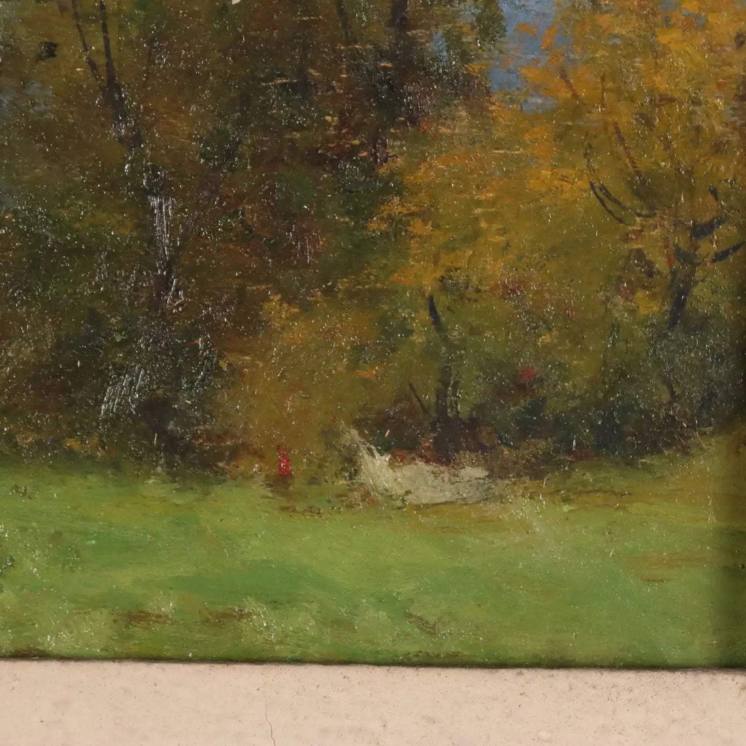 Modern Painting Signed Ercole Garavaglia Oil on Hardboard '900